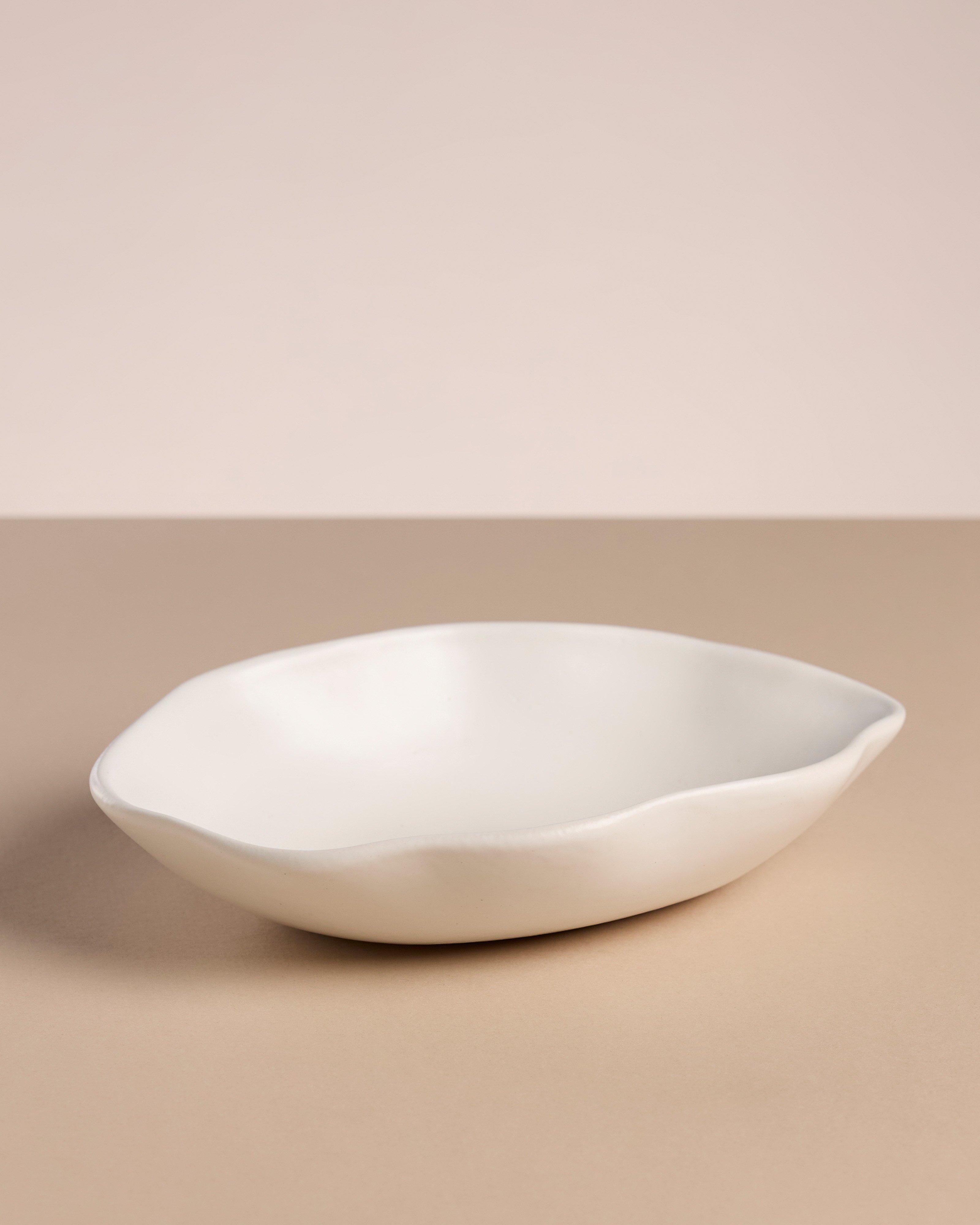 Flutter Small Oval Bowl -  Blue