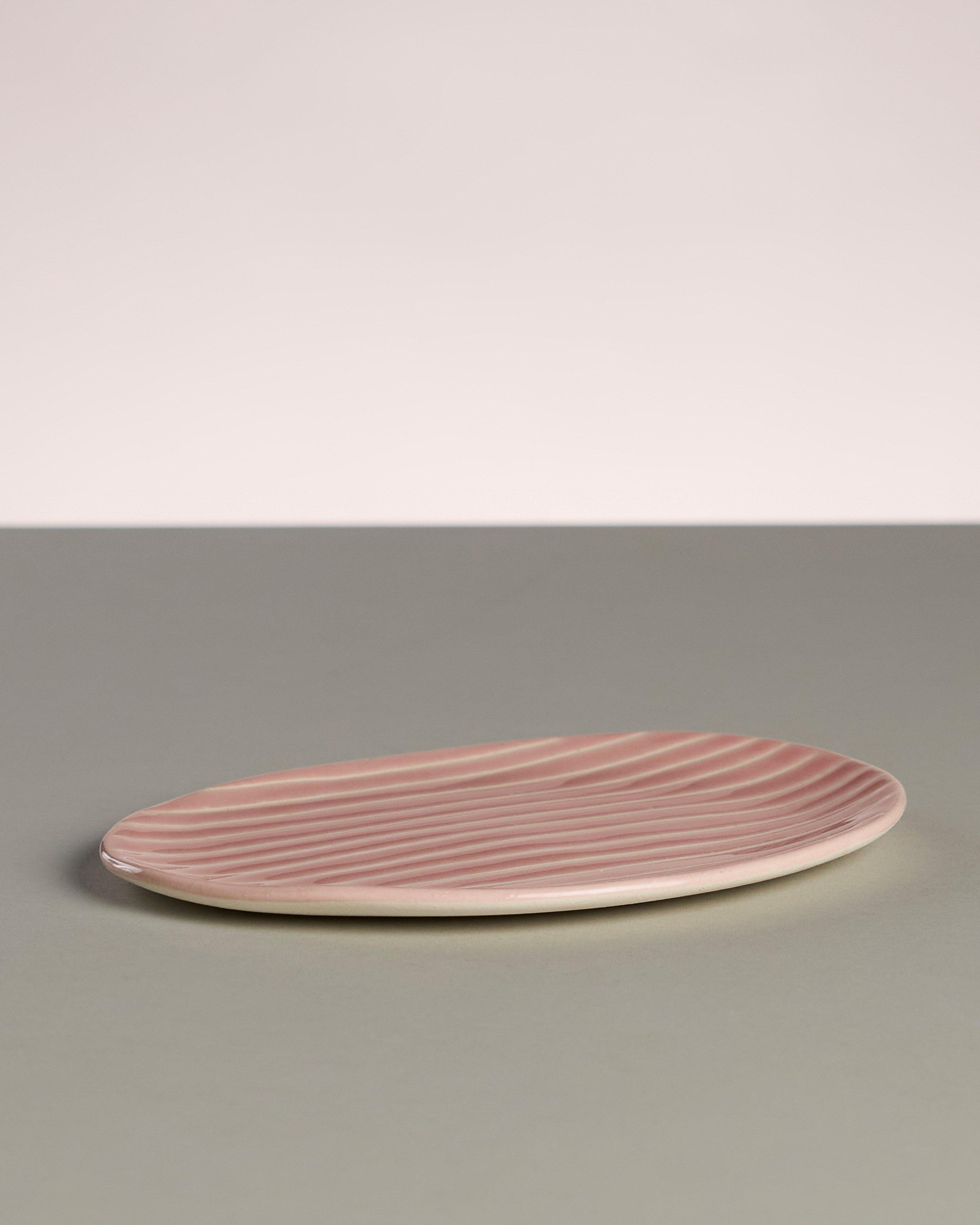 Lined Kelly Side Plate -  Pink