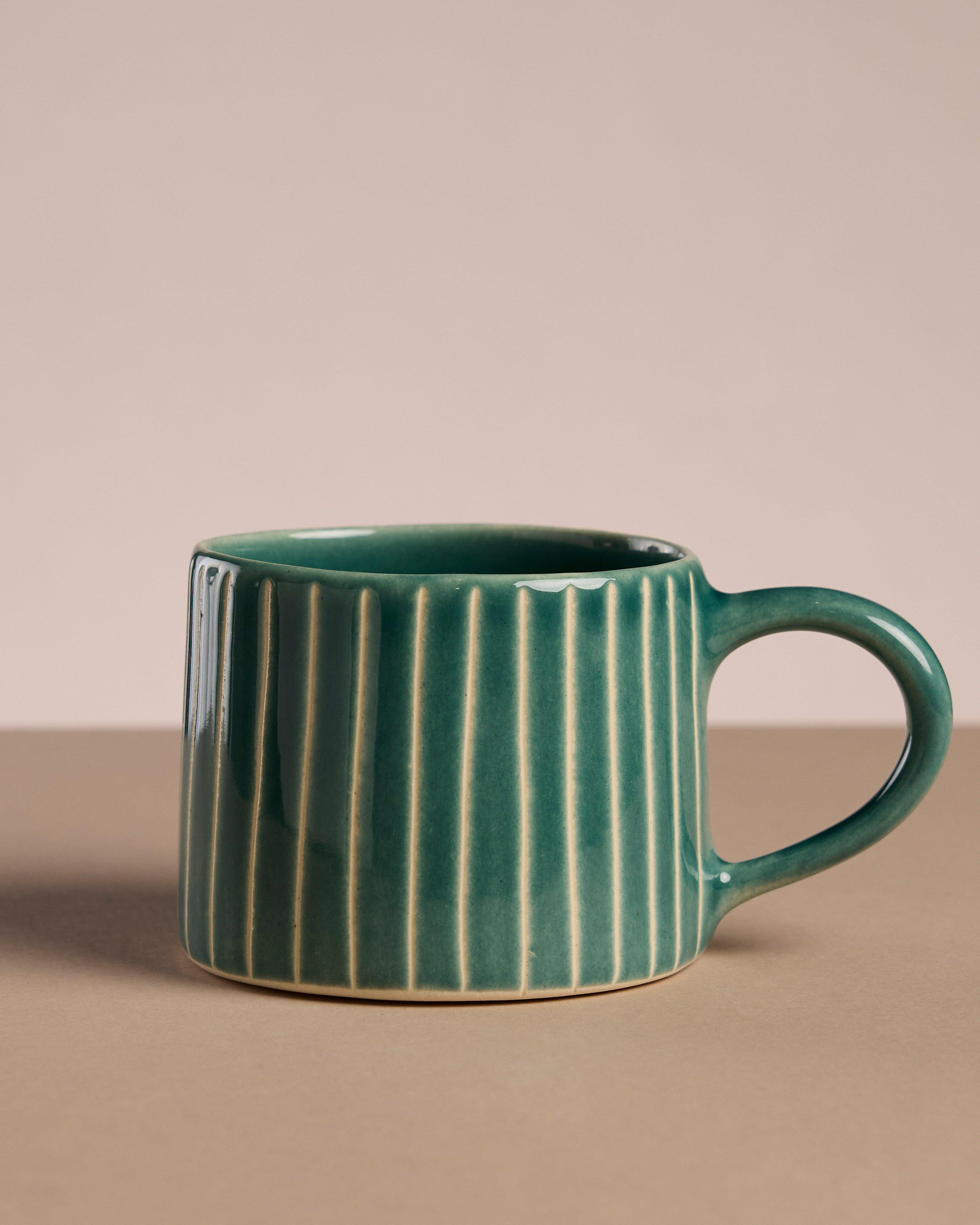 Lined Sprinkle Mug -  Pink