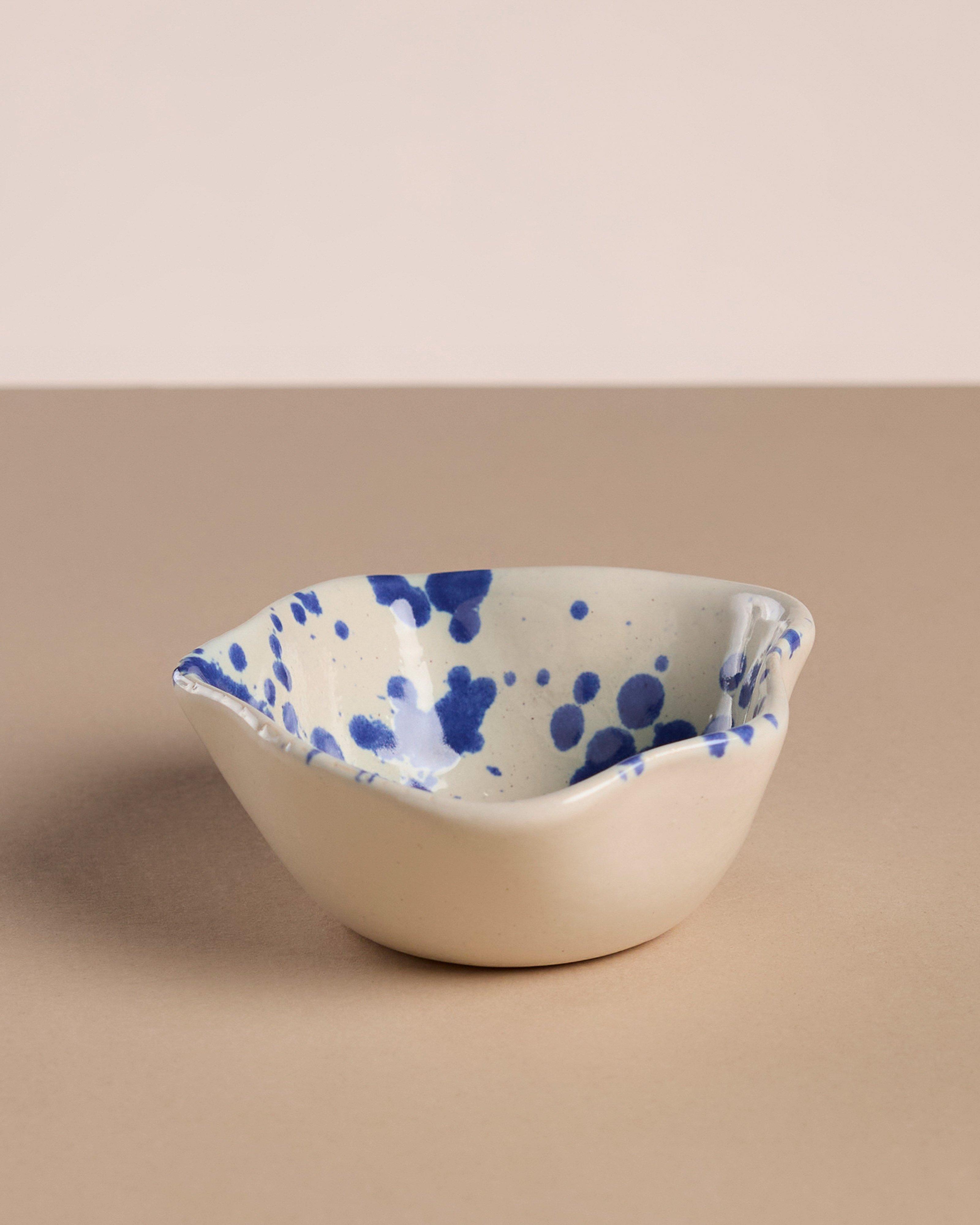 Flutter Splatter Tapas Bowl -  Blue