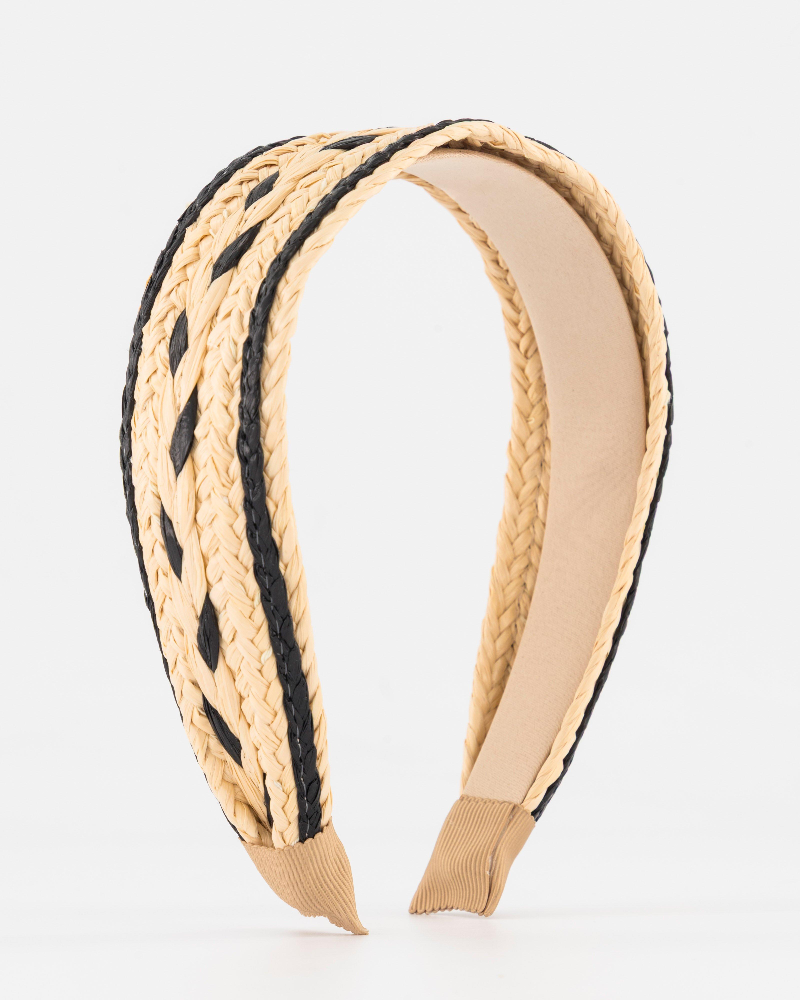 Straw Headband -  Tan