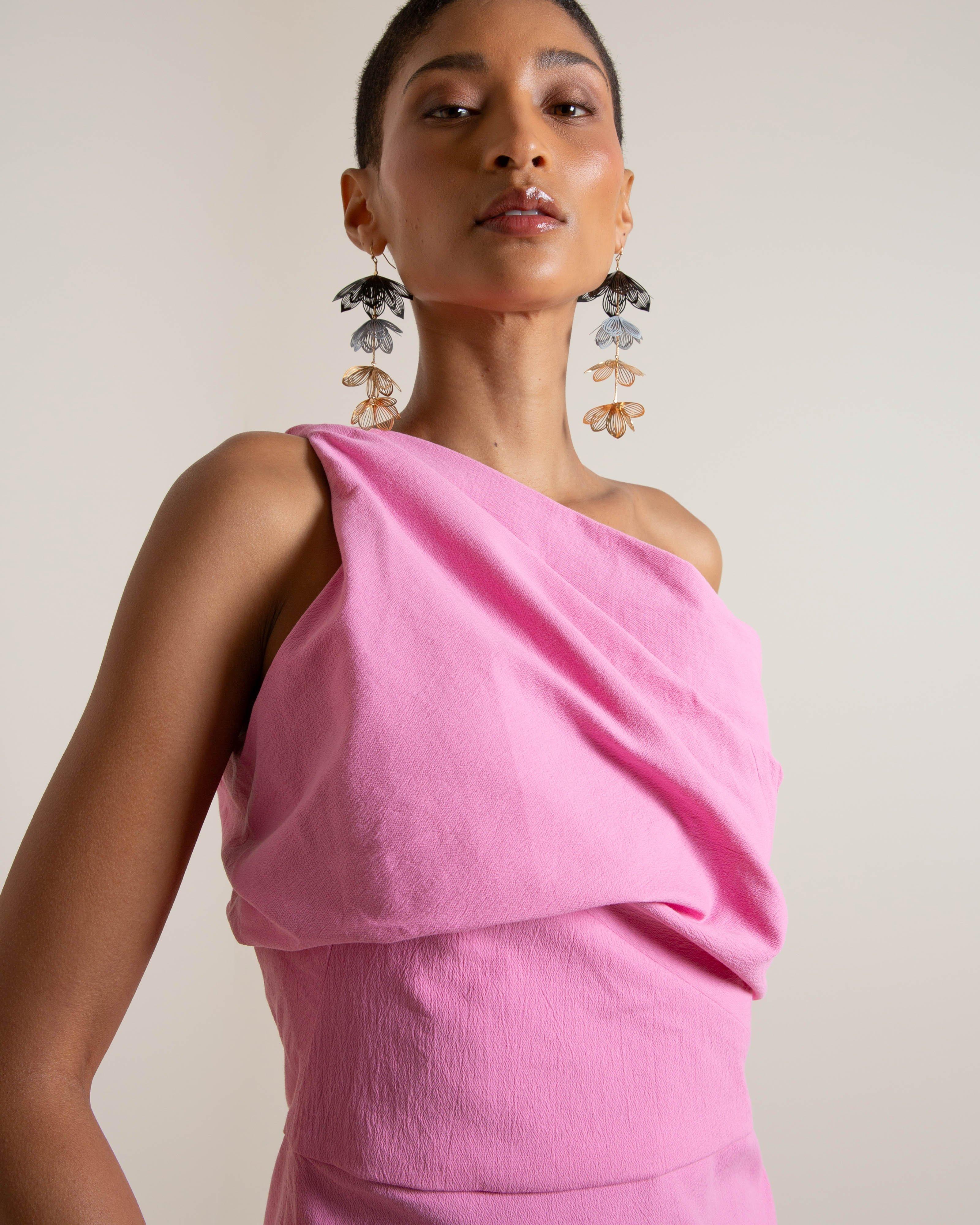 Kenia Asymmetric Mini Dress - Poetry Clothing Store