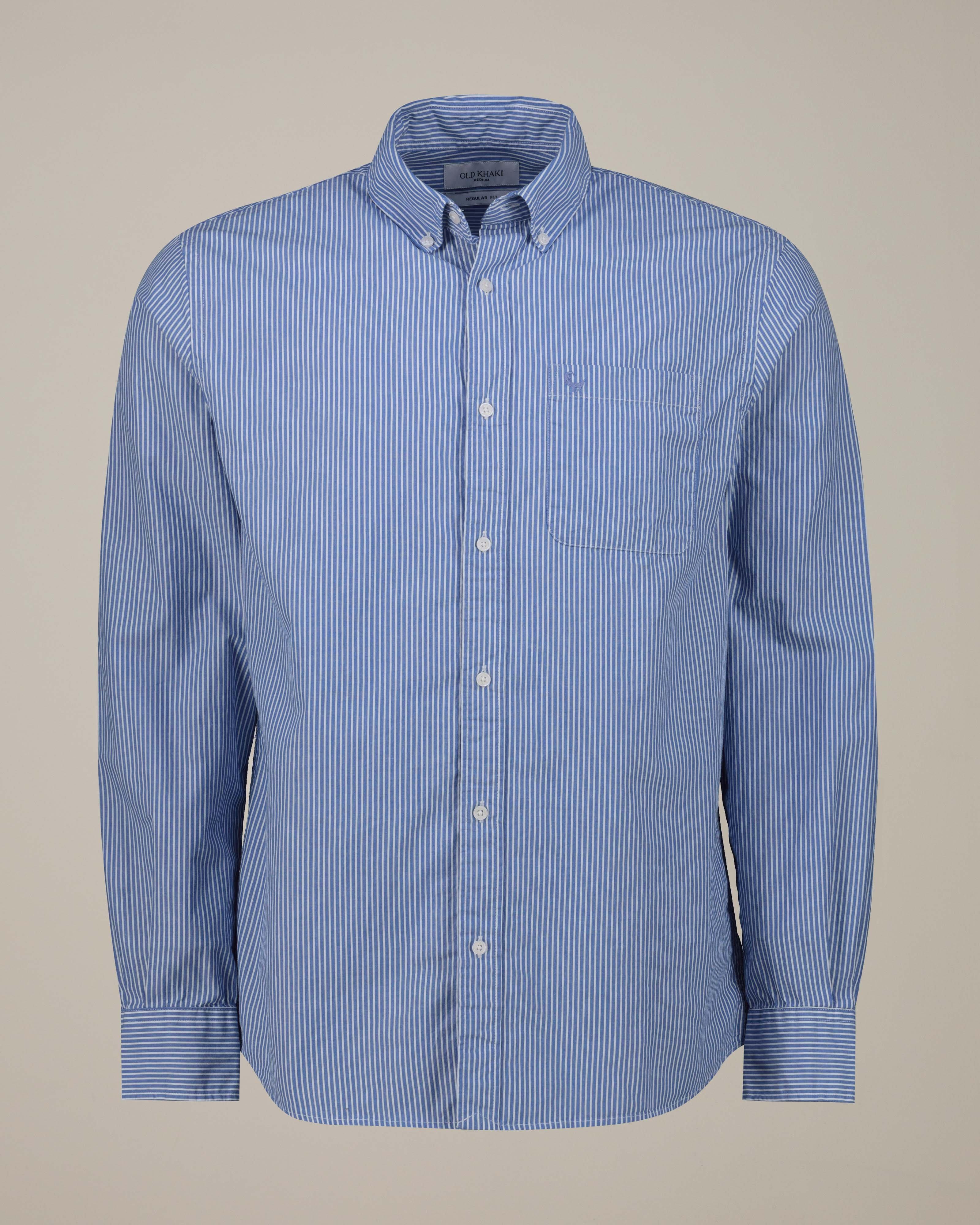 Old Khaki Men’s Austin Bengal Striped Shirt -  Navy