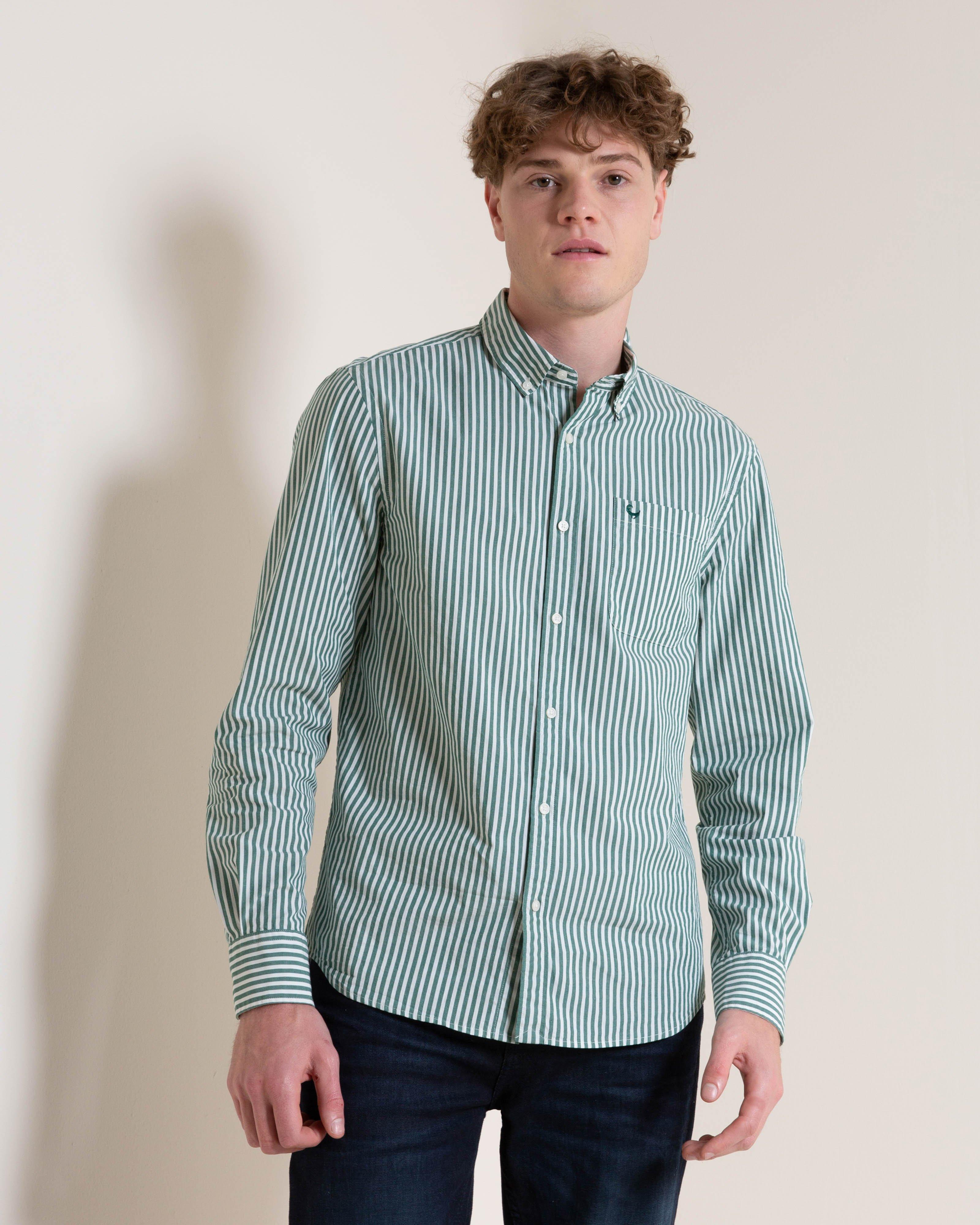 Old Khaki Men’s Austin Bengal Striped Shirt -  Green