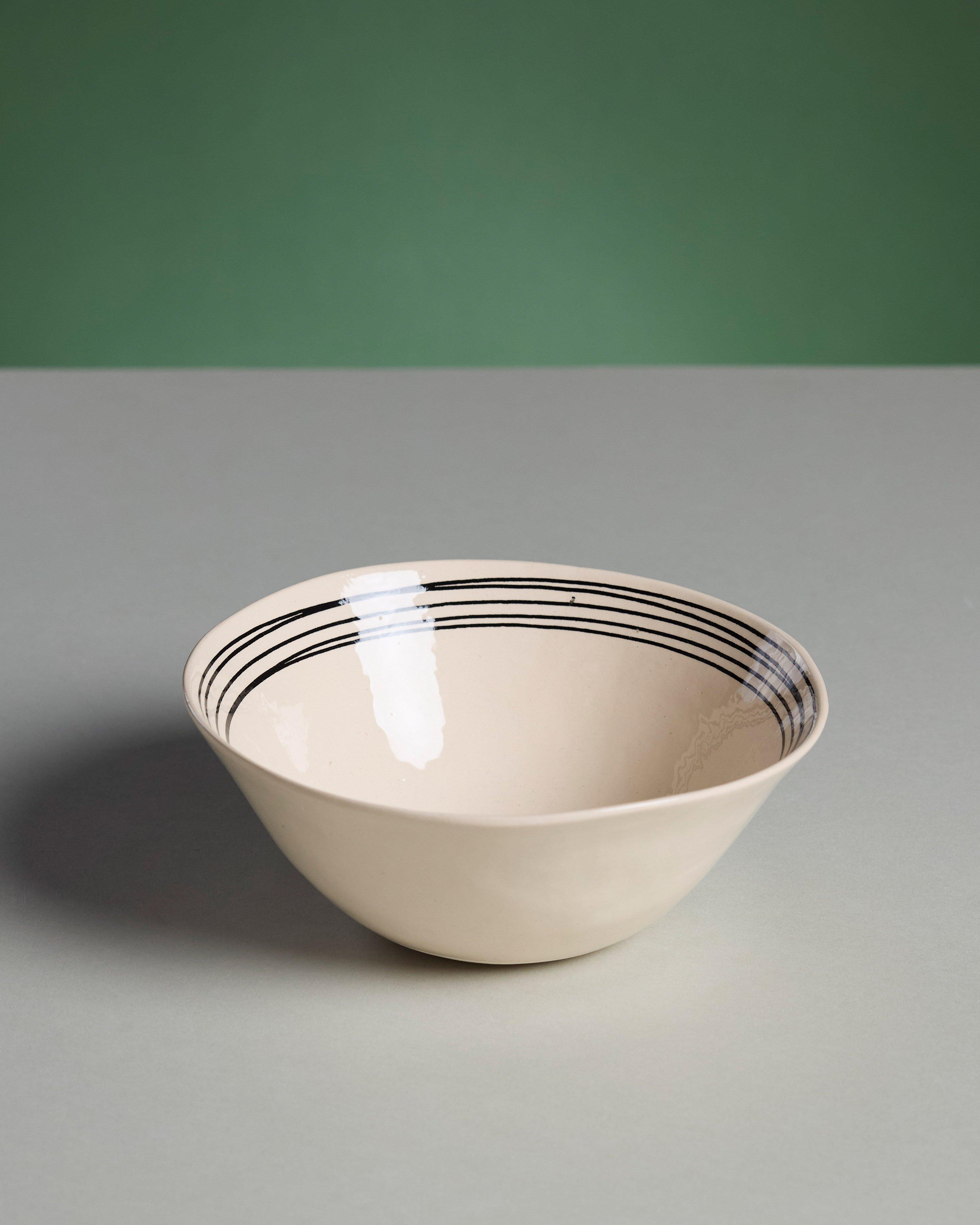 Wonki Ware Organic Pasta Bowl  -  Black