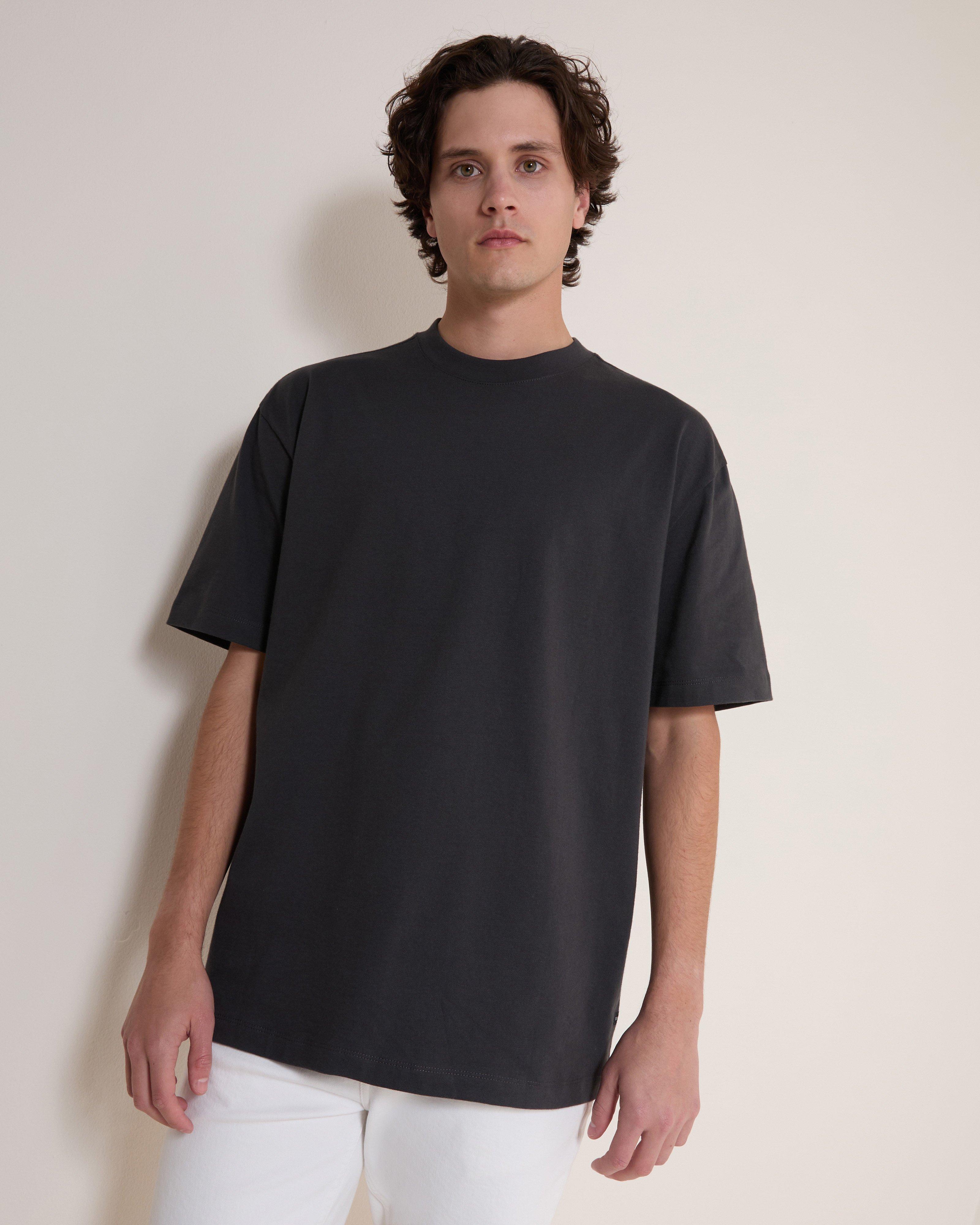Old Khaki Men’s Dillon Oversized T-Shirt -  Charcoal