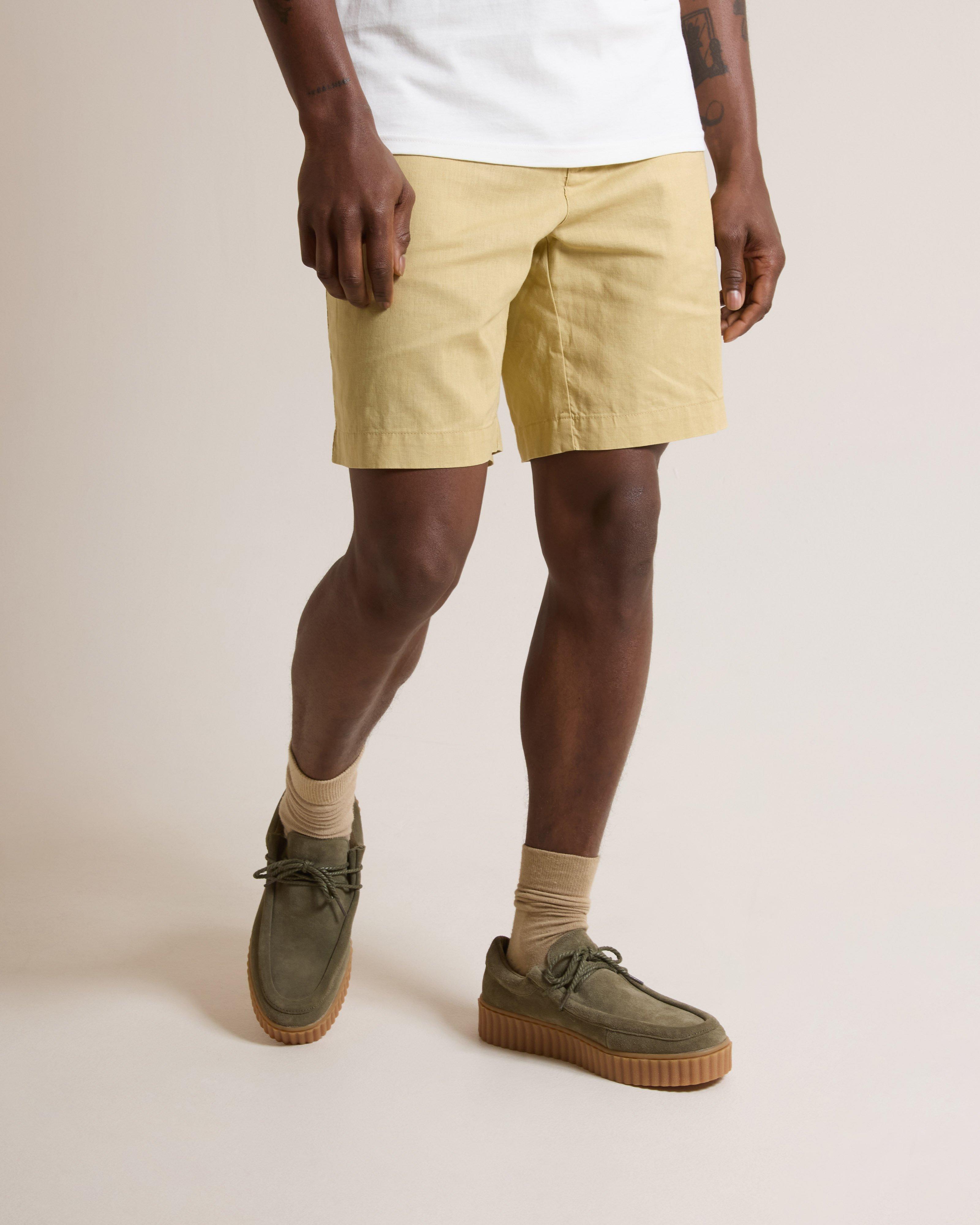 Old Khaki Men’s Torin Linen Shorts -  Brown