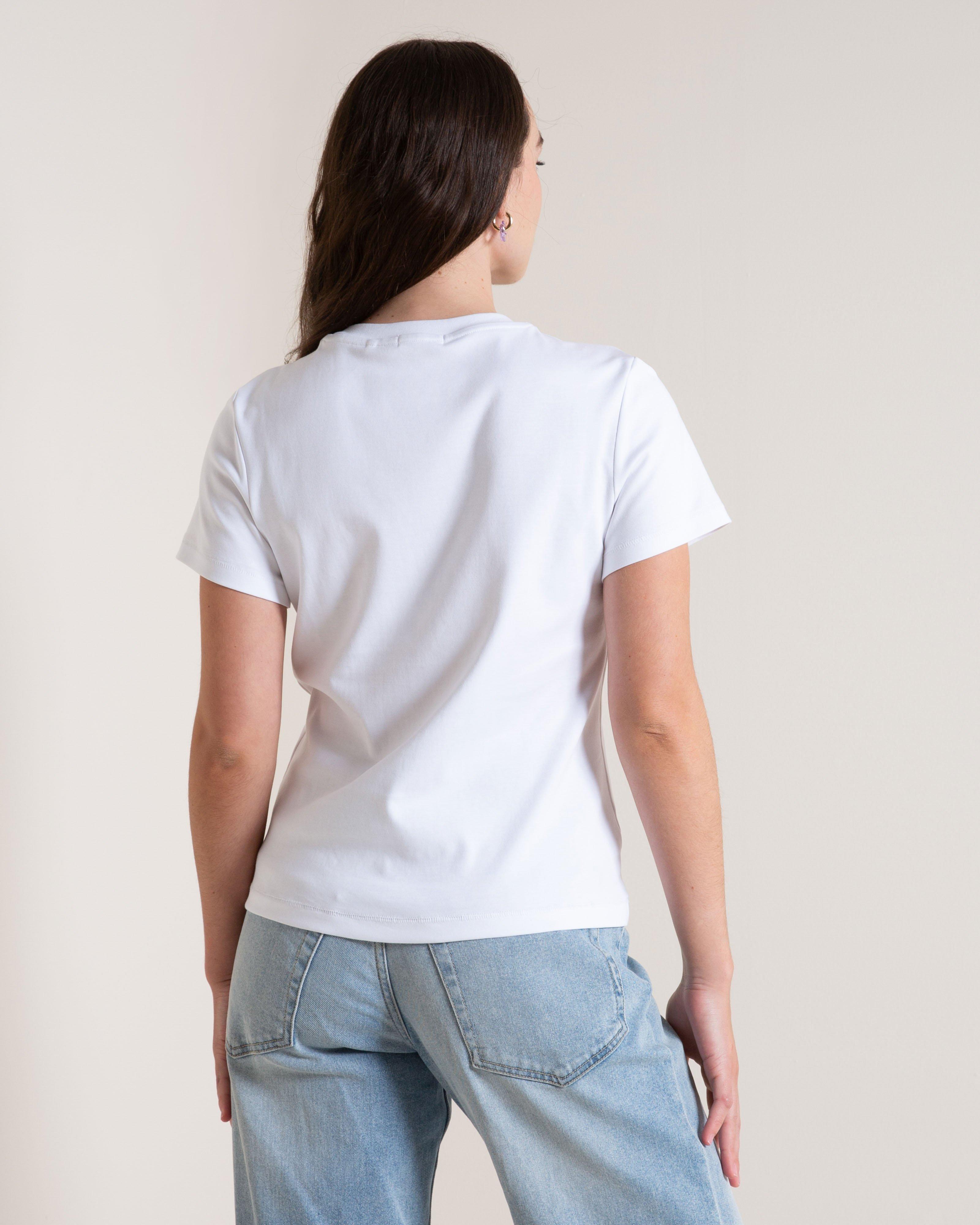Women's Mazz Fitted T-Shirt - White - Old Khaki