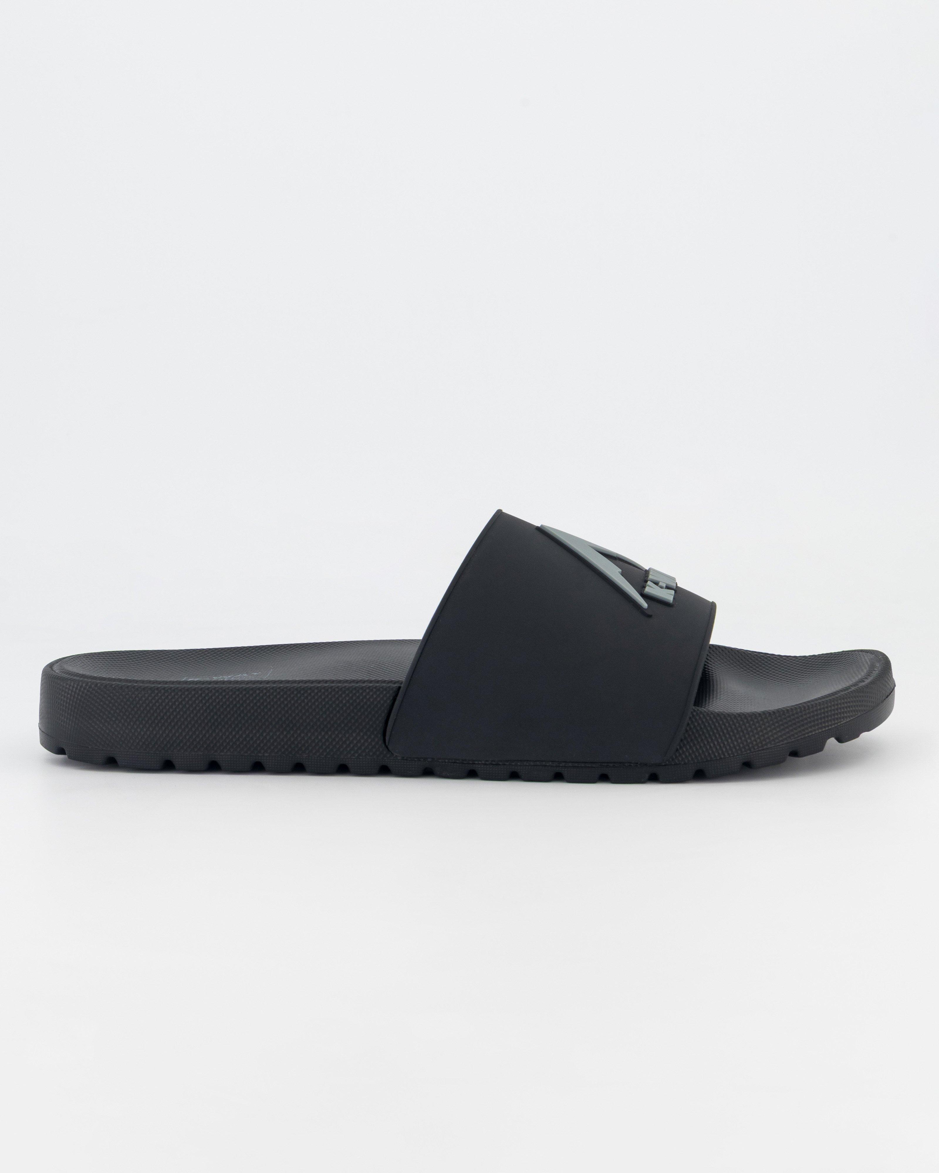 K-Way Elements Men's Pool Slides -  Black
