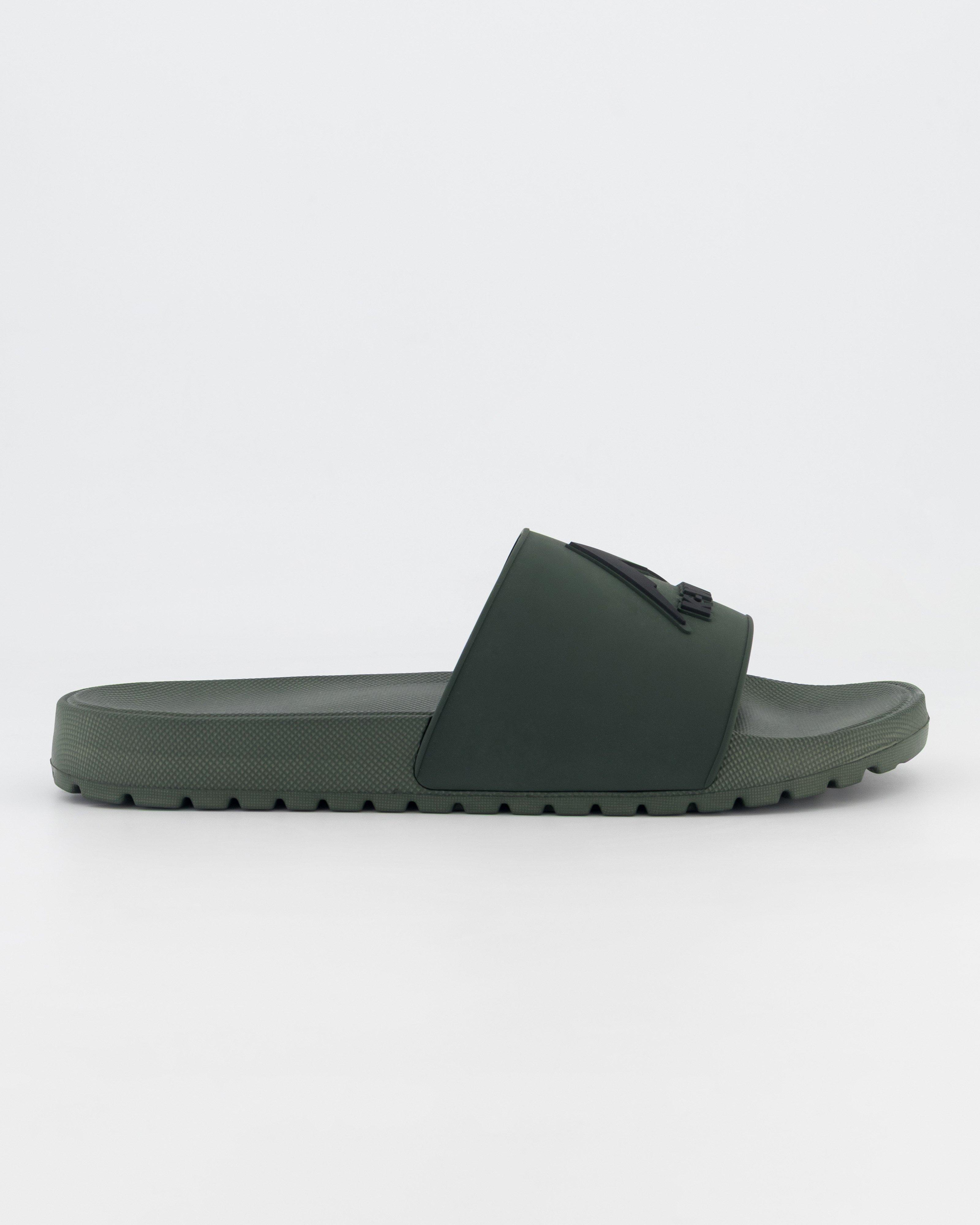 K-Way Elements Men's Pool Slides -  Khaki