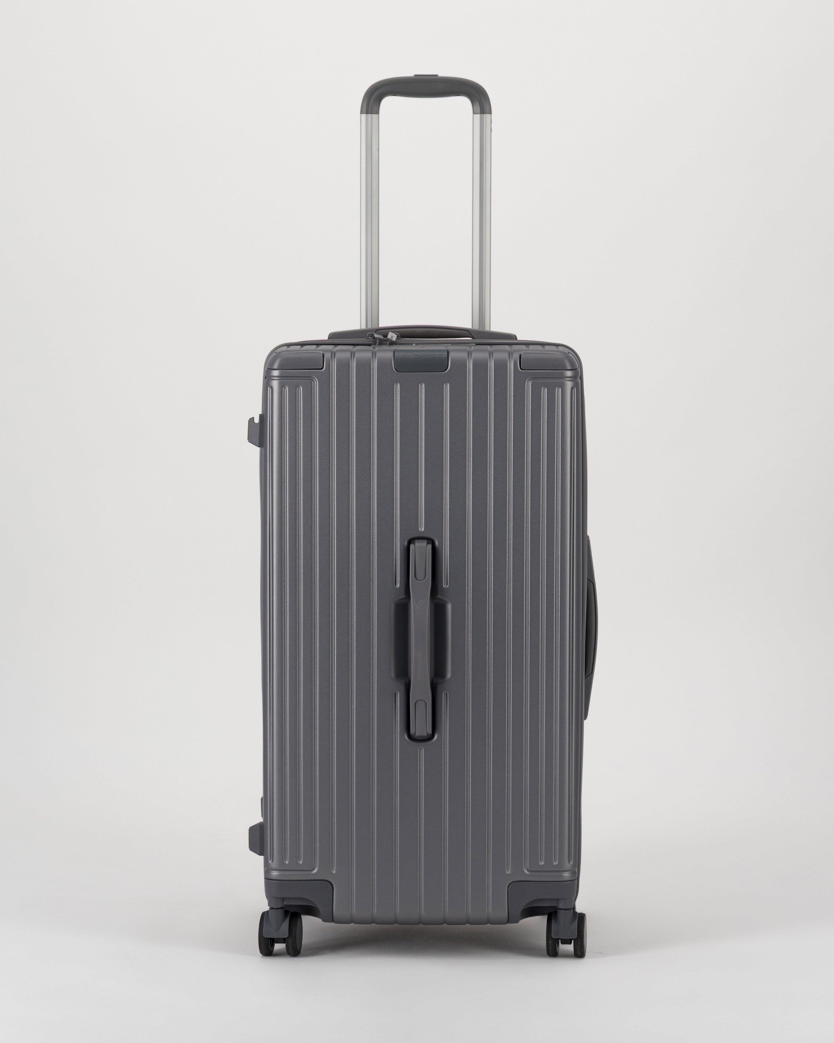 K-Way Trend 82L Trunk Roller Luggage -  Silver Grey