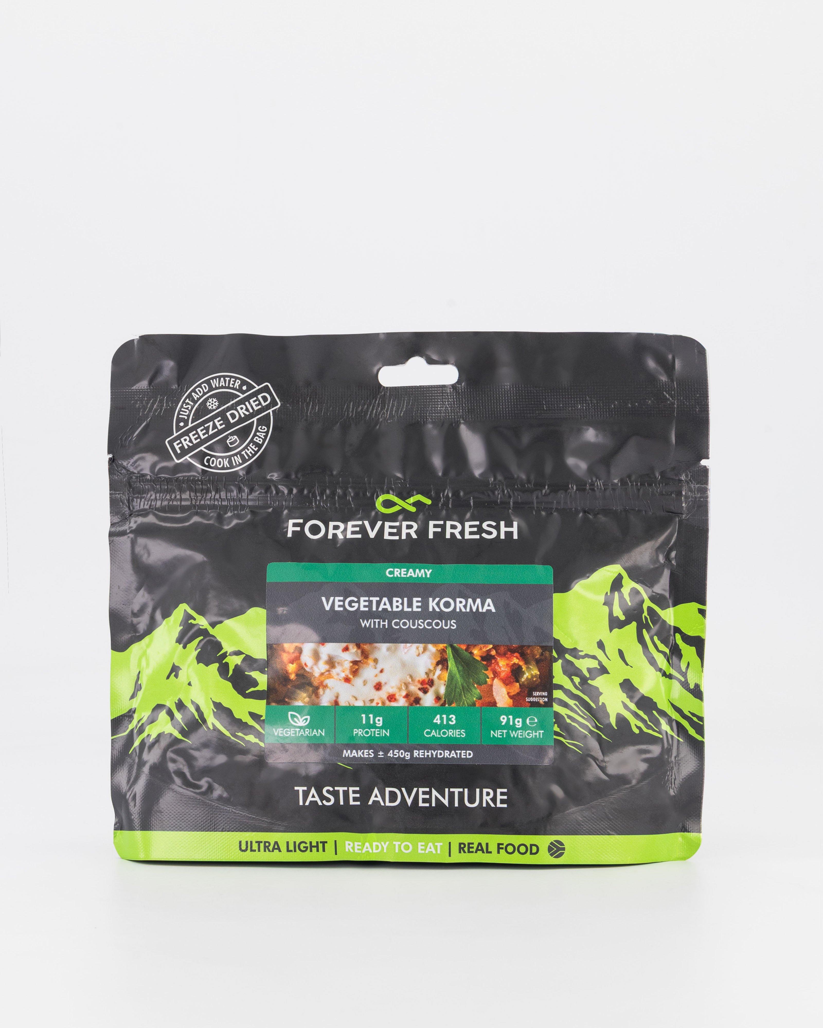 Forever Fresh Freeze-Dried Vegetable Korma with Couscous -  No Colour