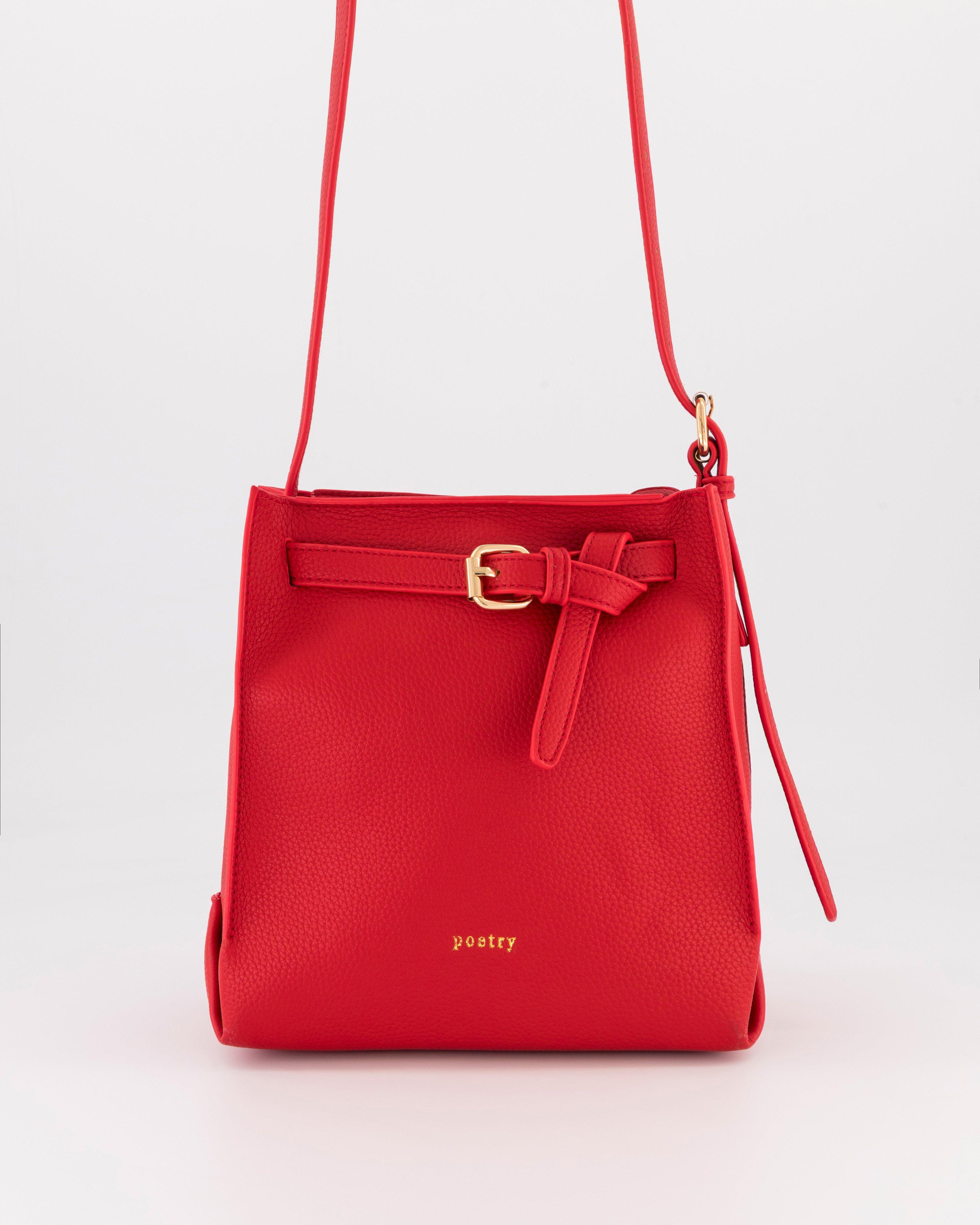 Remy Mini Bucket Bag -  Red