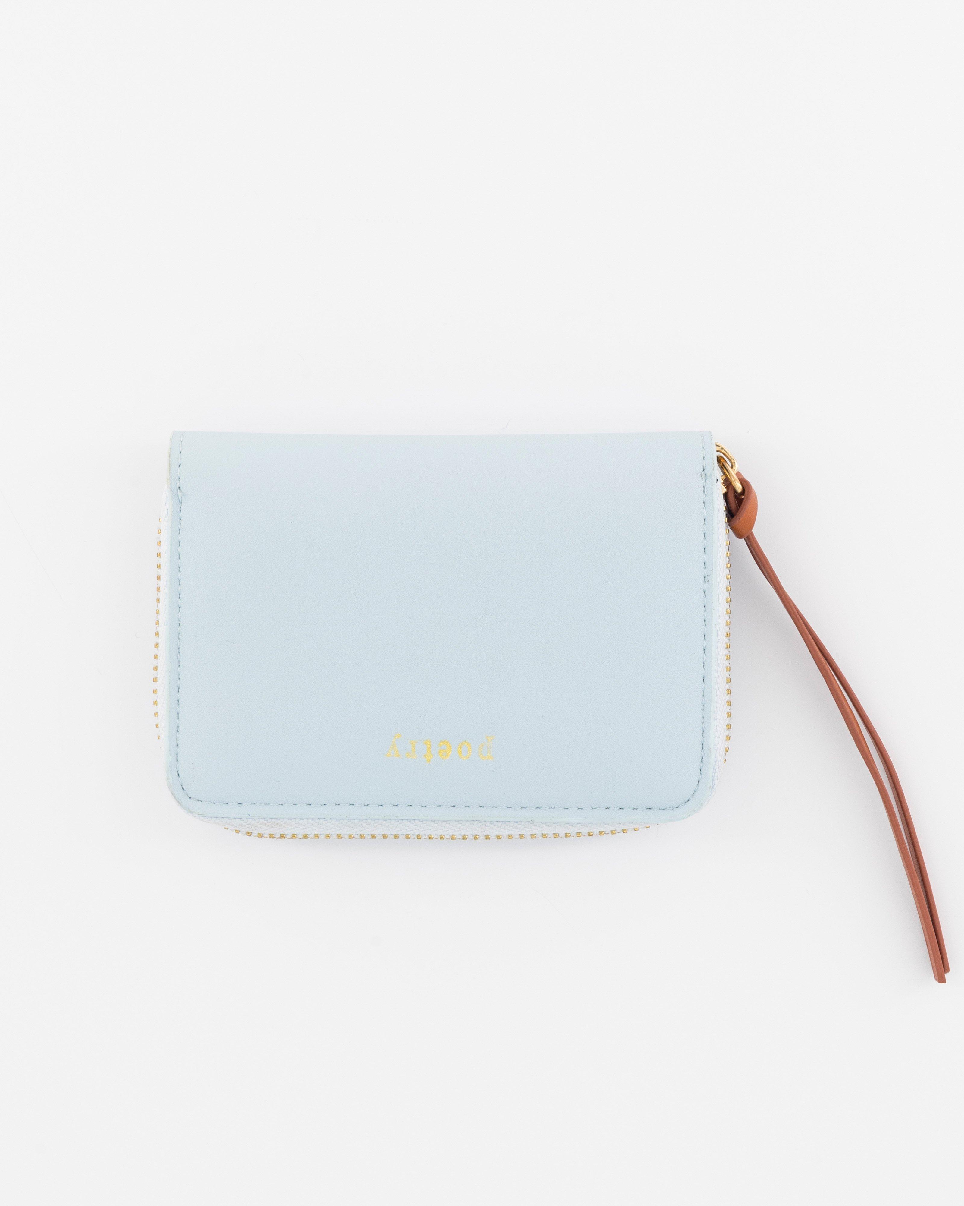 Oriana Mini Zip Wallet -  Blue
