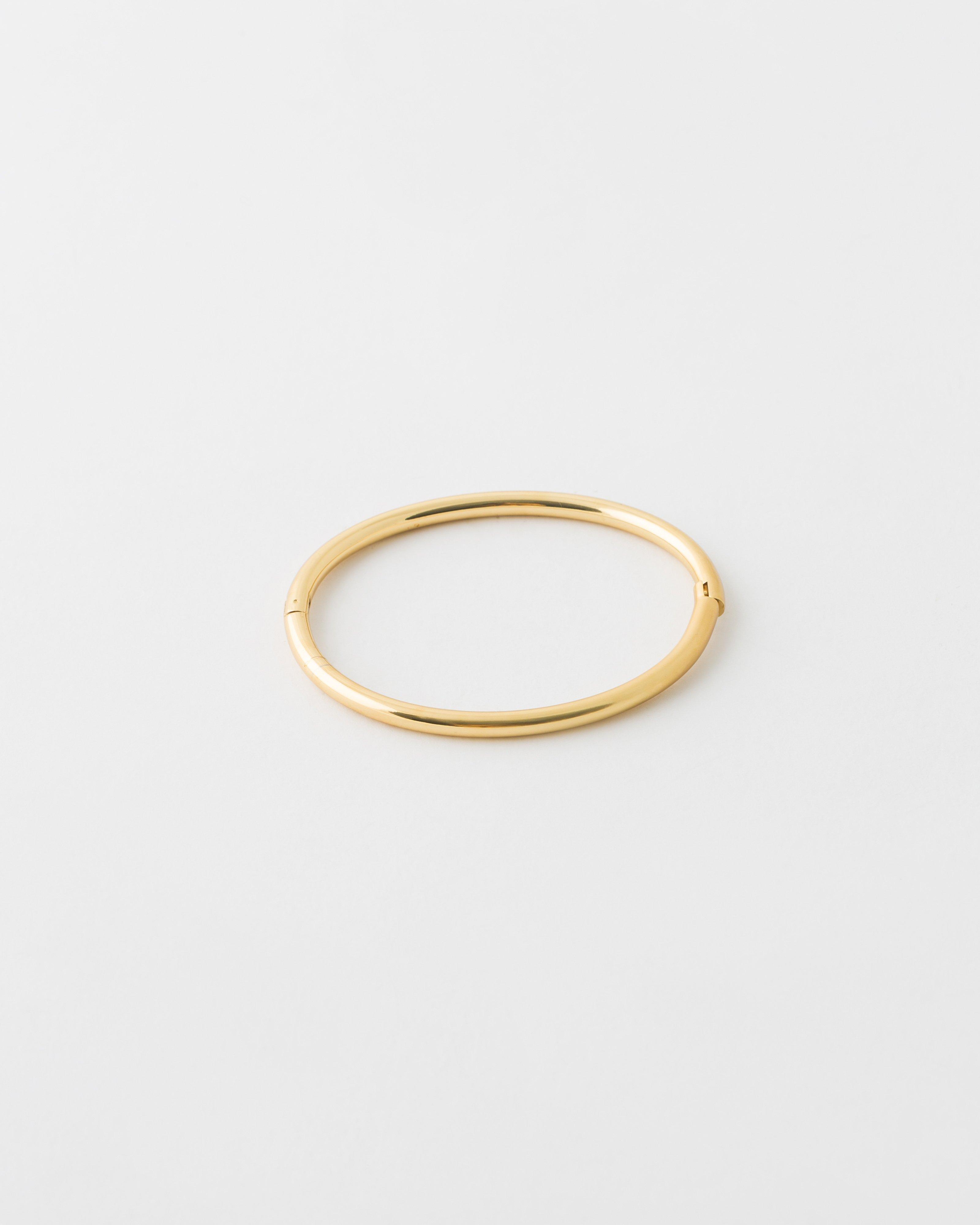 Stainless Steel Slim Bracelet -  Gold