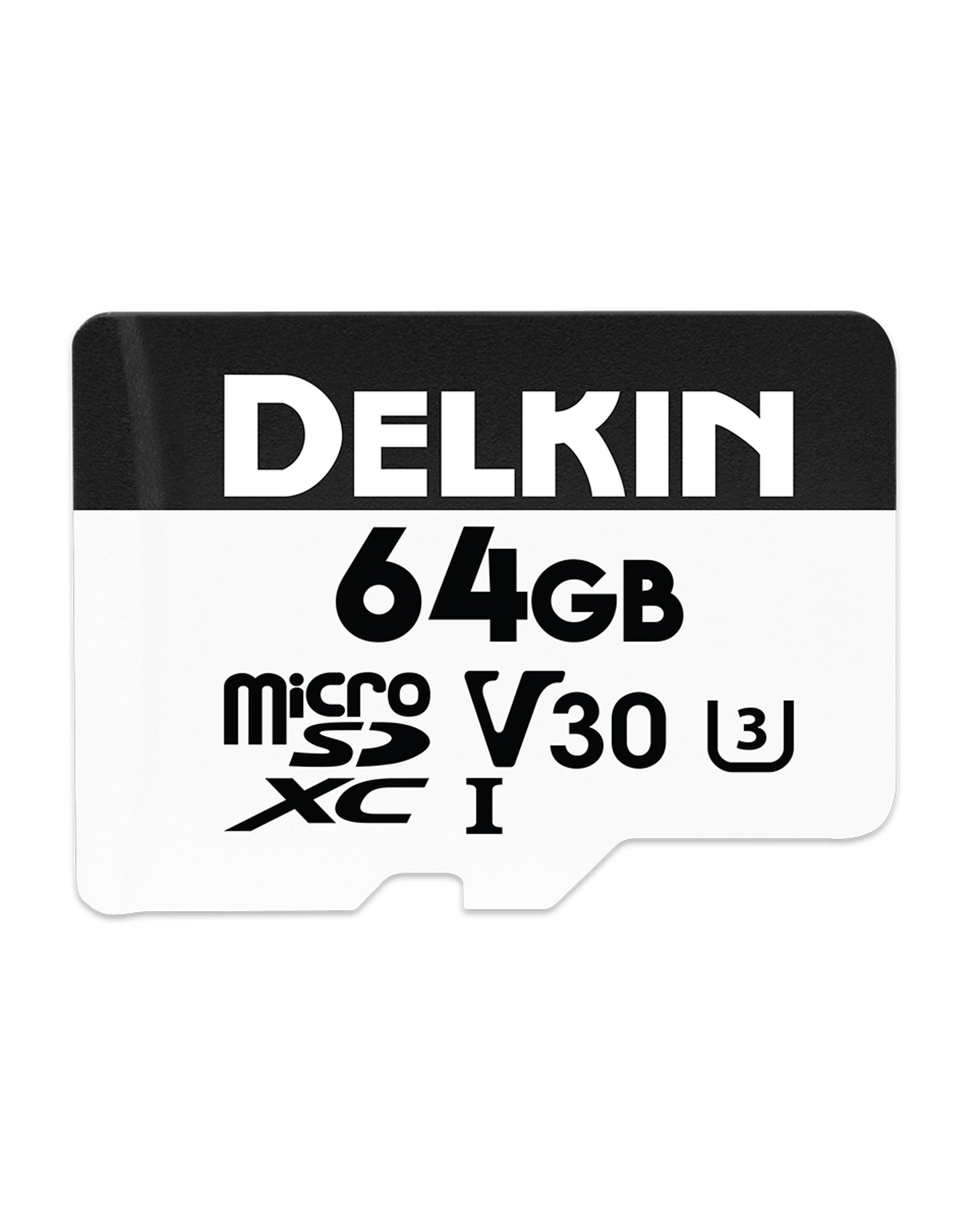 Delkin Devices 64GB Hyperspeed UHS-I SDXC Memory Card (with SD Adapter) -  White