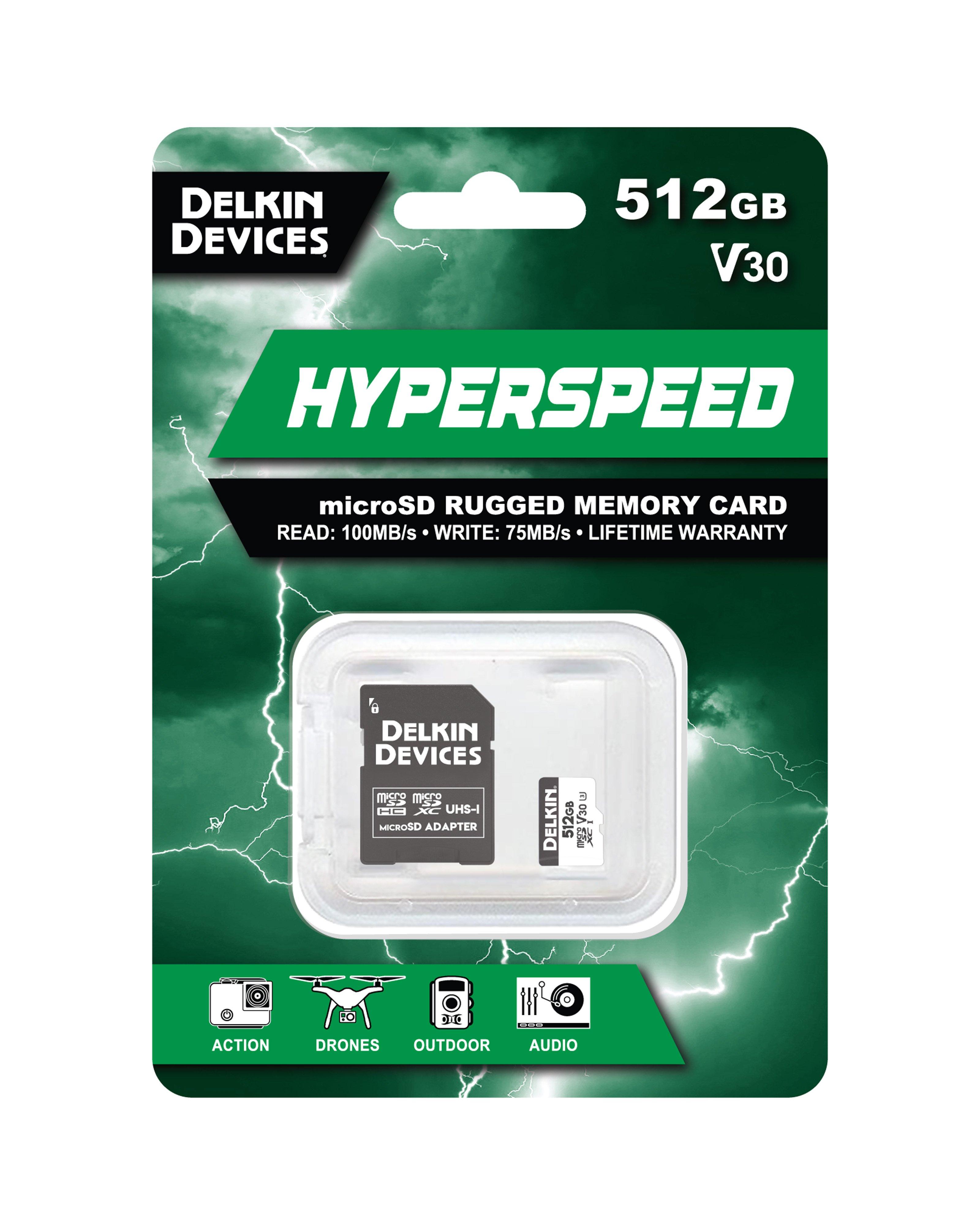  Delkin Devices 512GB Hyperspeed UHS I SDXC Memory Card -  White