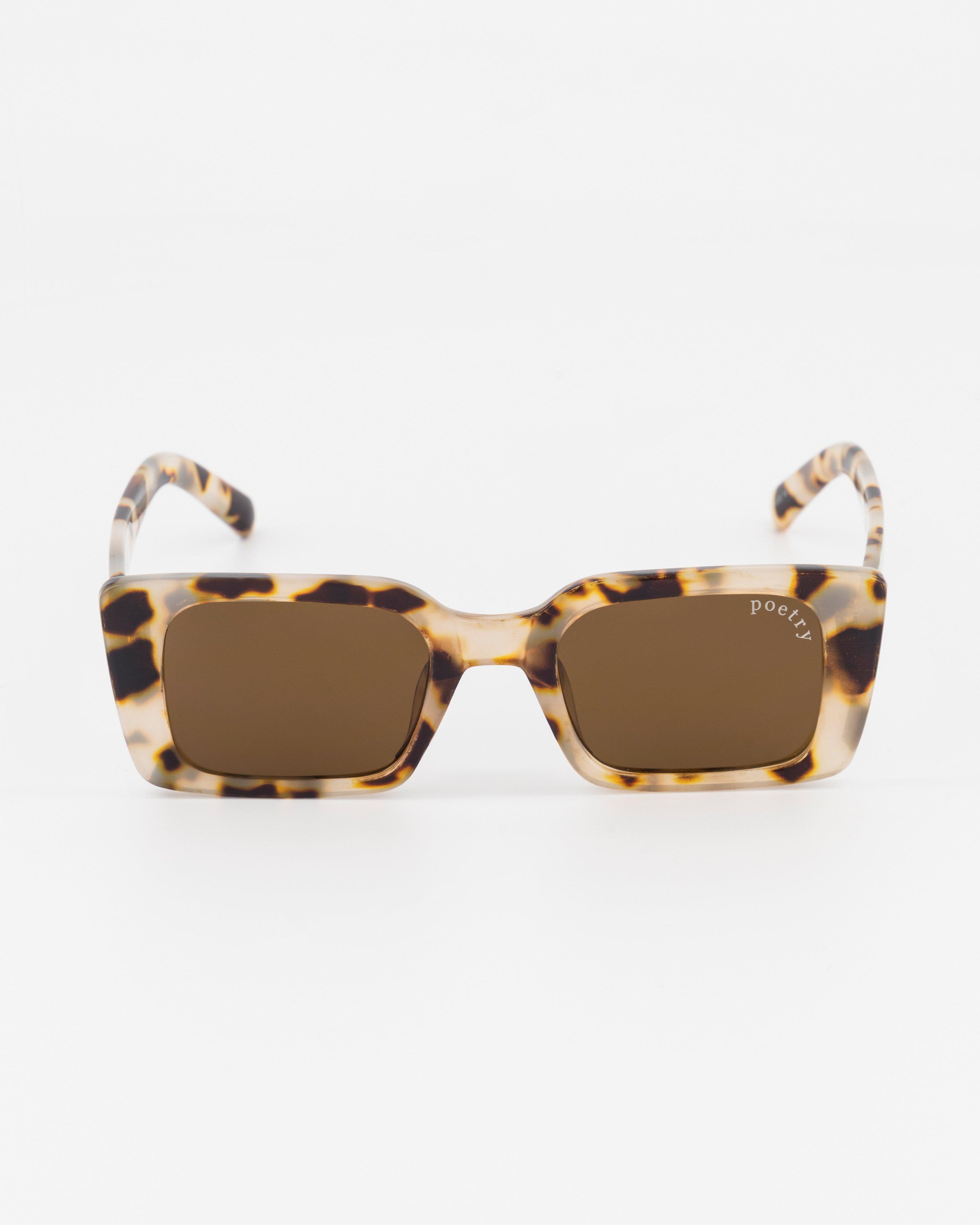 Zia Square Tortoiseshell Sunglasses -  Brown