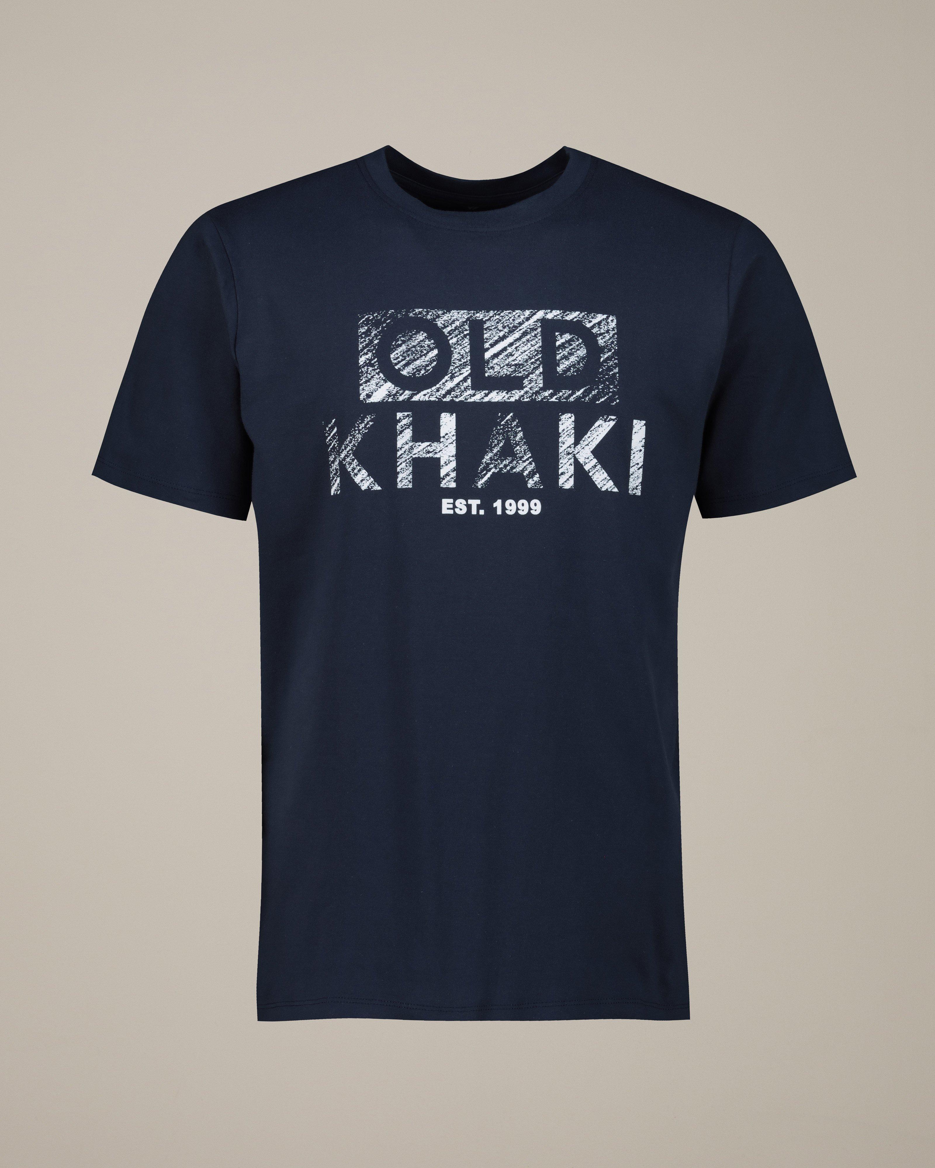 Old Khaki Men's Jolien Branded T-Shirt -  Navy