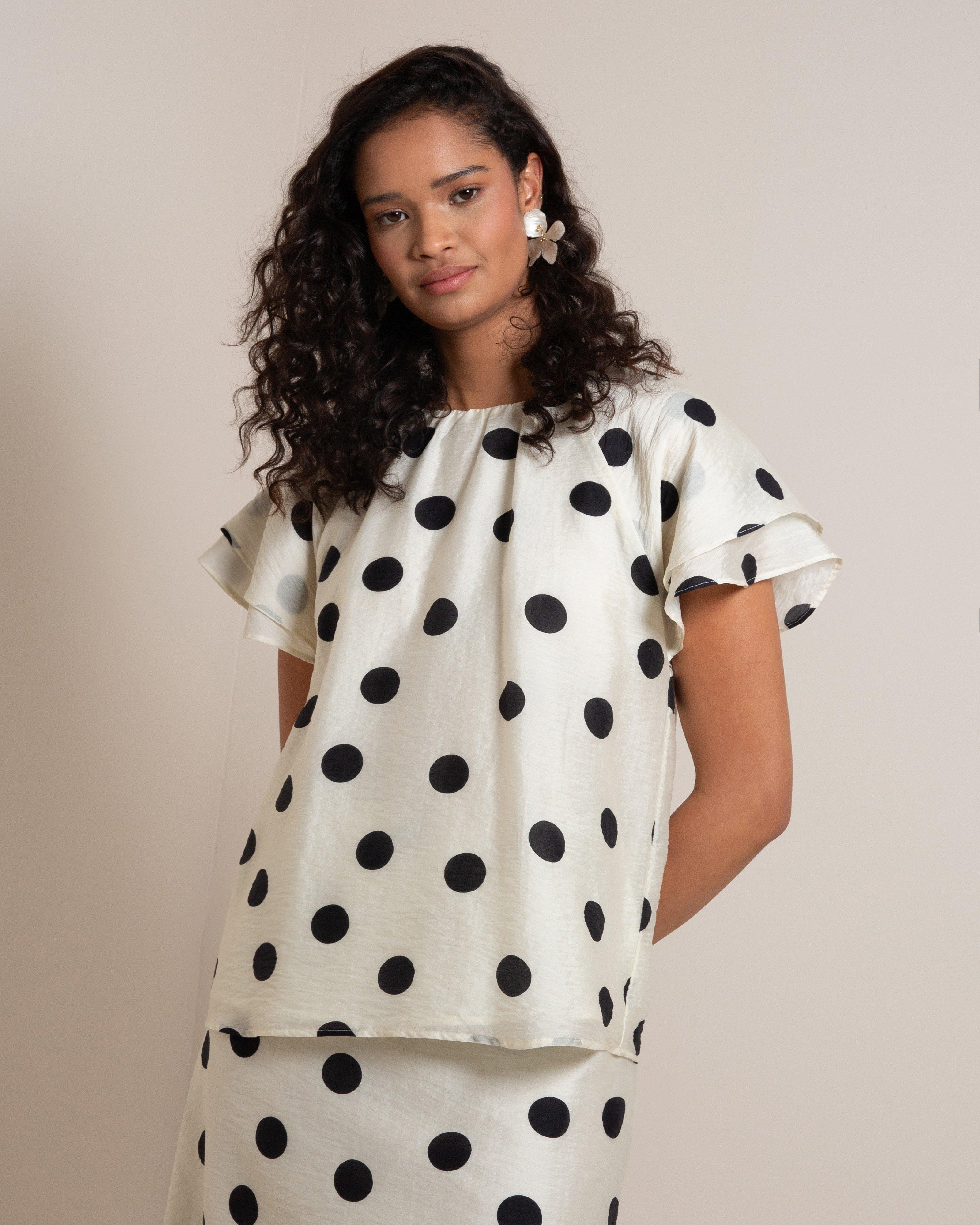 Asante Polka Dot Top - Poetry Clothing Store