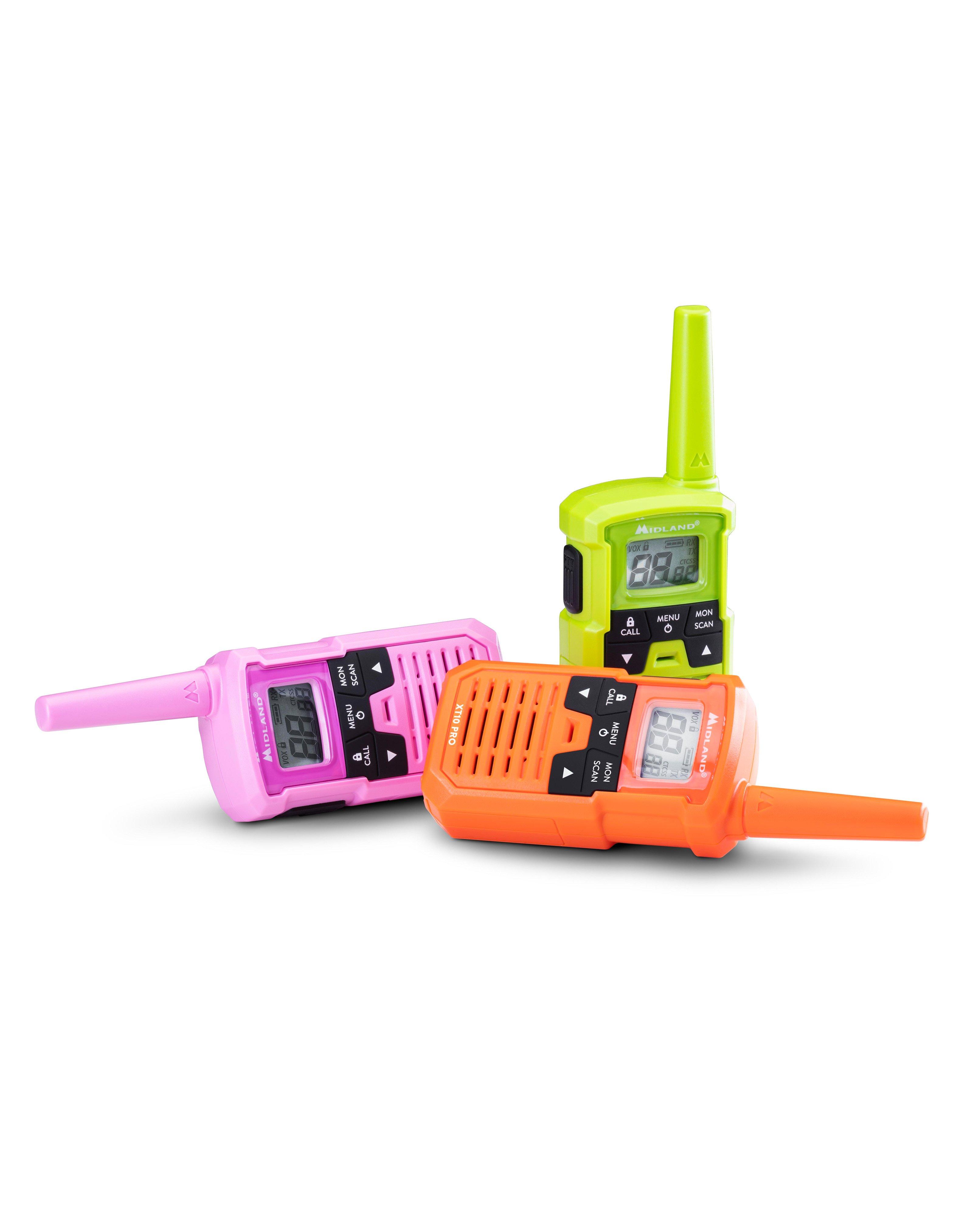 Midland XT10 Pro Multicolour 3 Pack Two Way Radios -  Assorted
