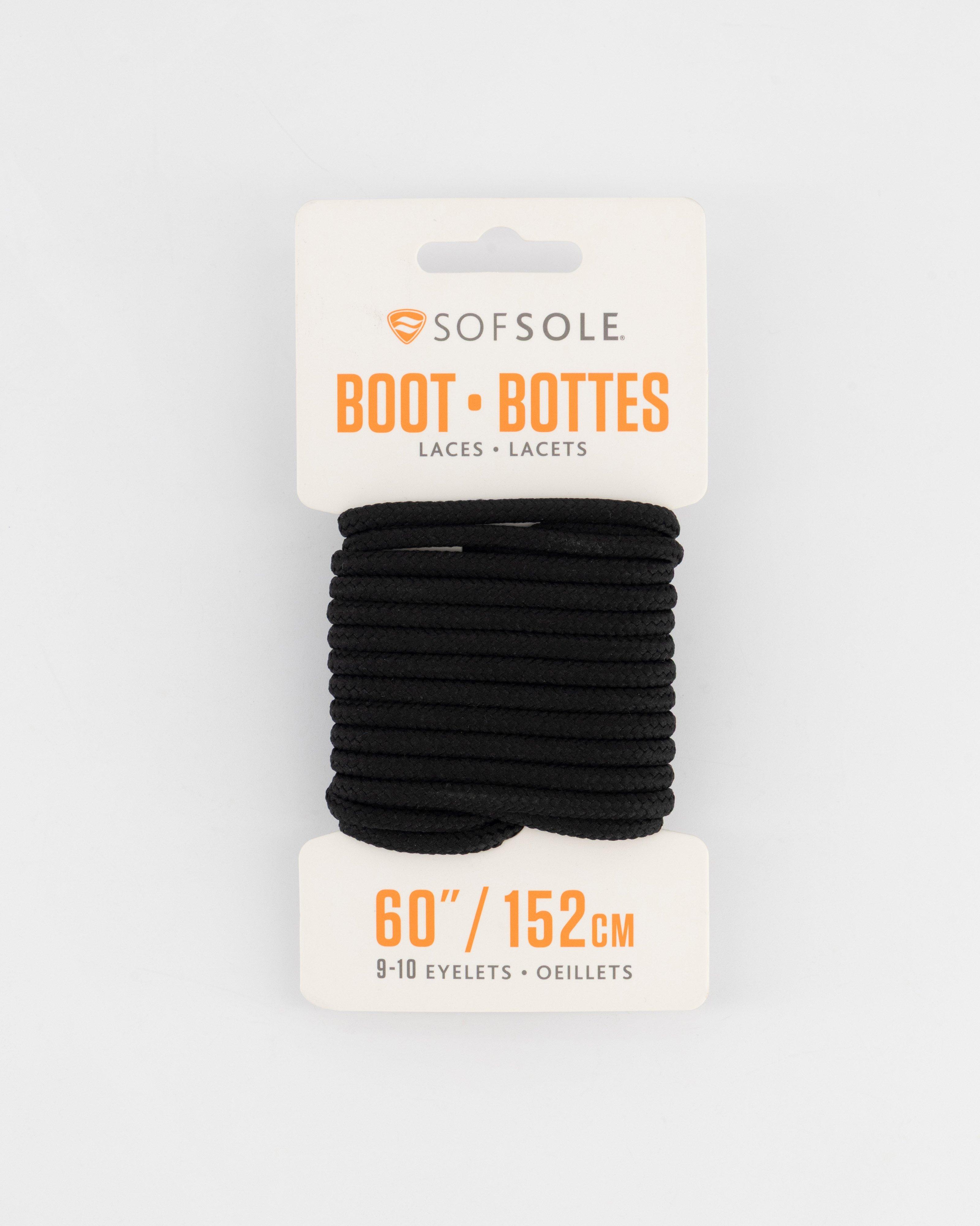 Sof Sole 152cm Boot Laces -  Black