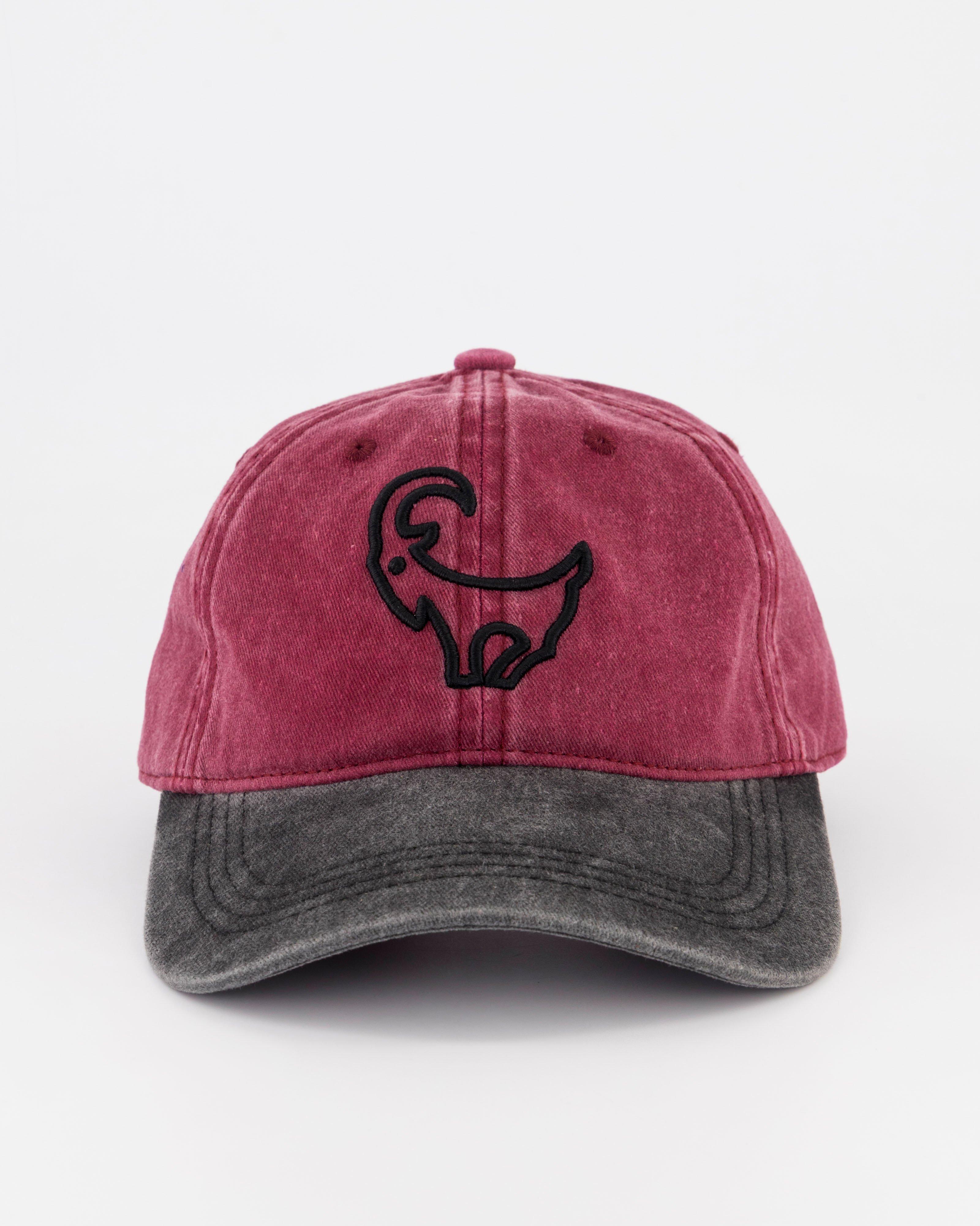Old Khaki Men's Edson Colour-Blocked Peak Cap -  Burgundy