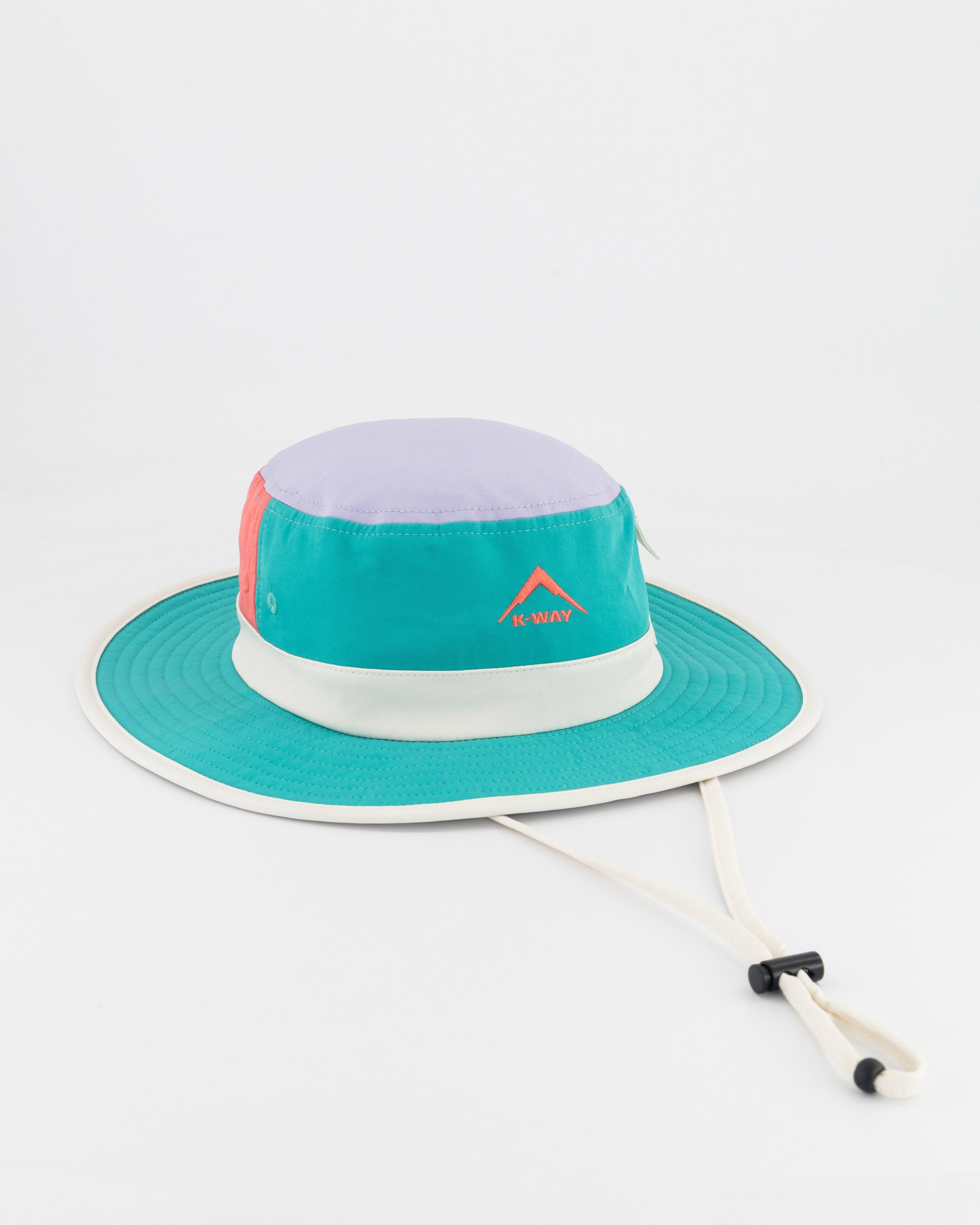 K-Way Kids Colour-Block Boonie Brim Hat -  Aqua
