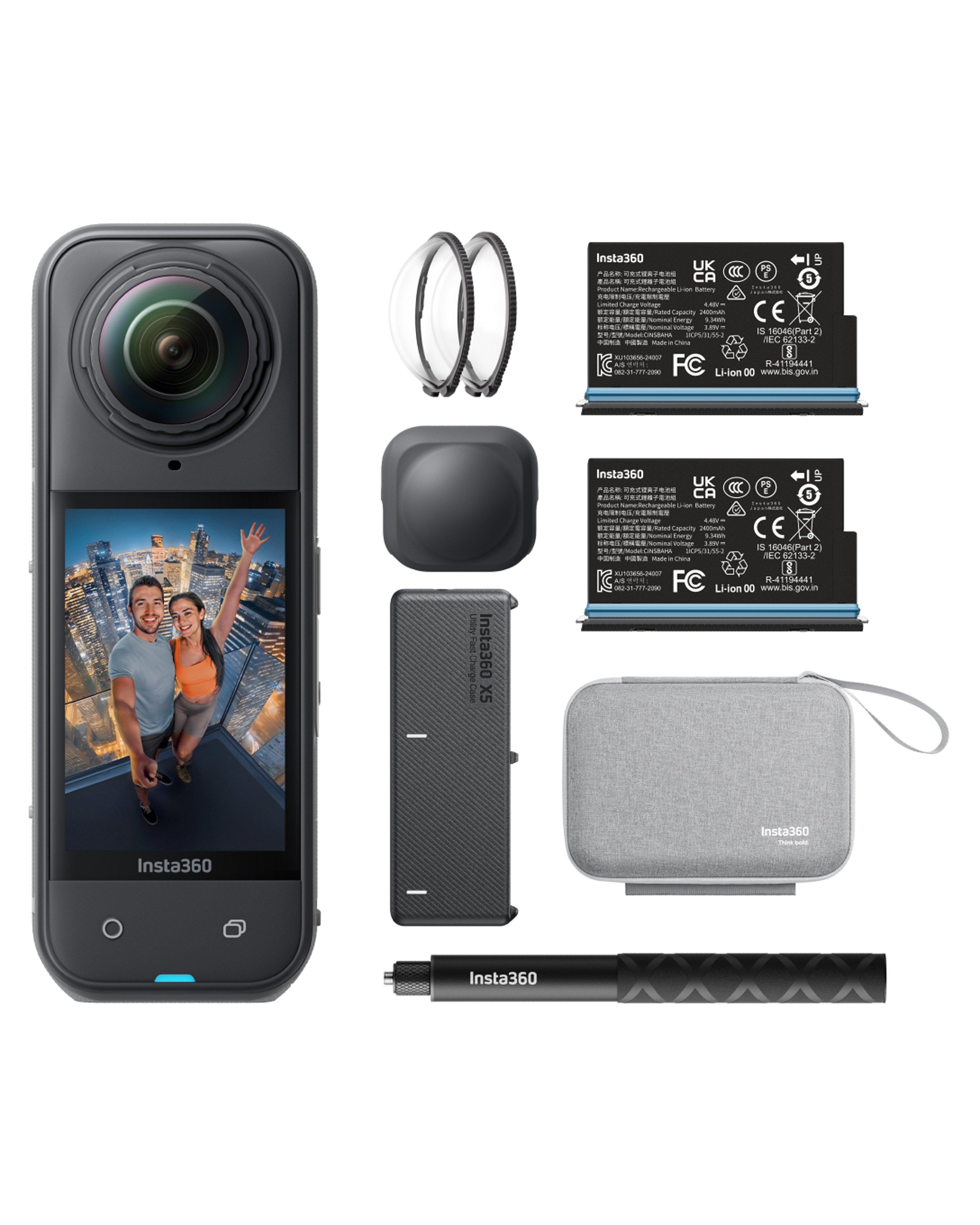 Insta360 X5 Action Camera Essentials Bundle -  Black