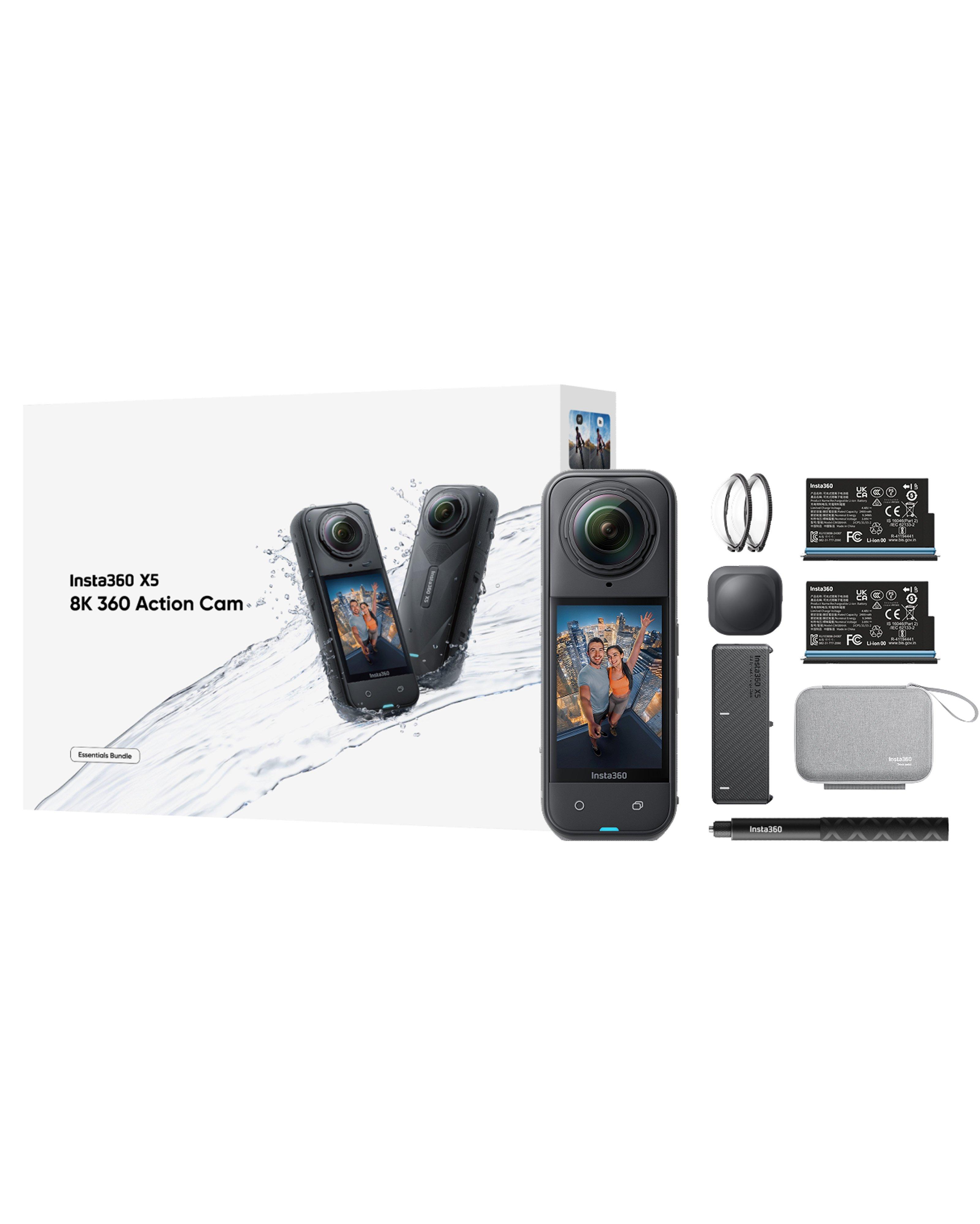 Insta360 X5 Action Camera Essentials Bundle -  Black