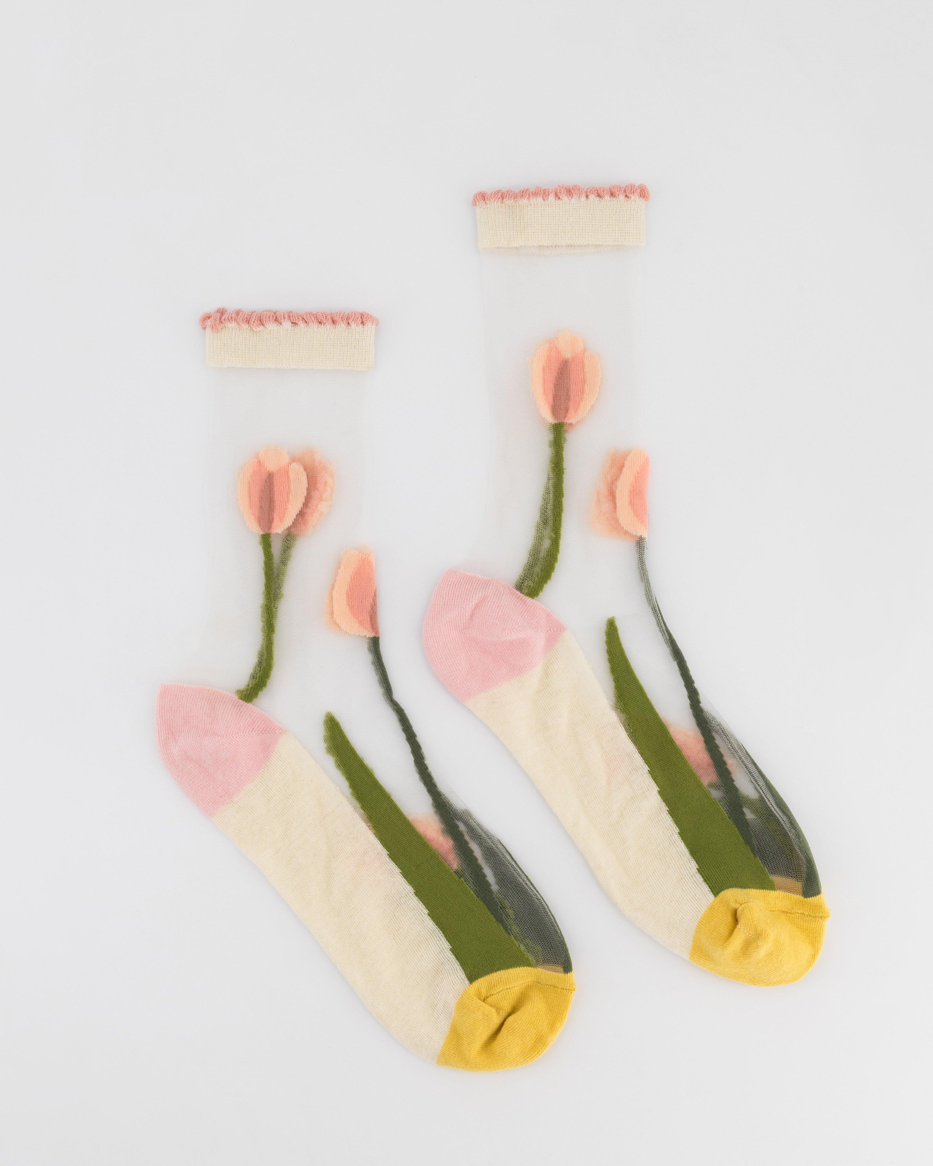 Tessa Tulip Socks -  Light Pink