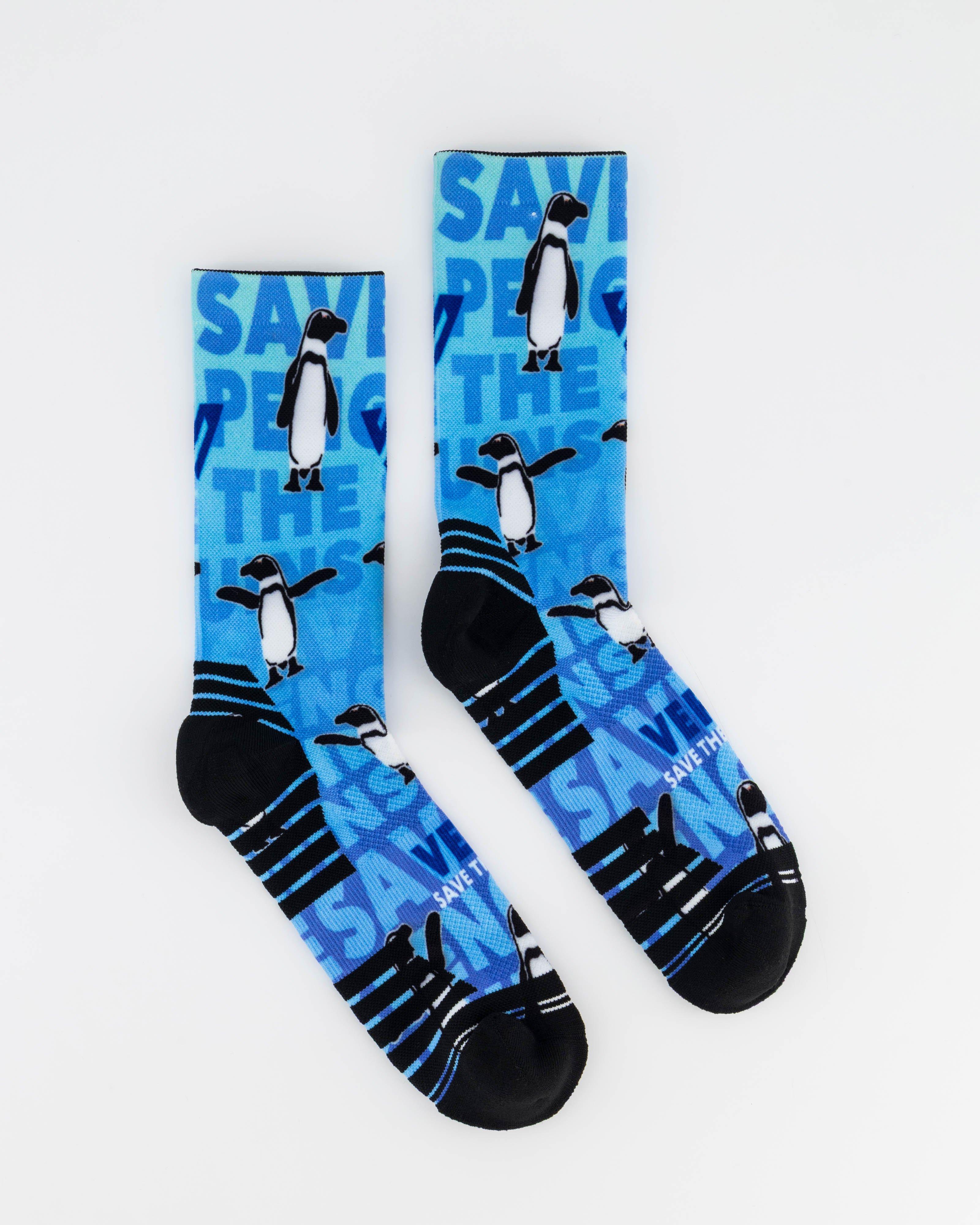 Versus Penguin Active Crew Socks -  Blue