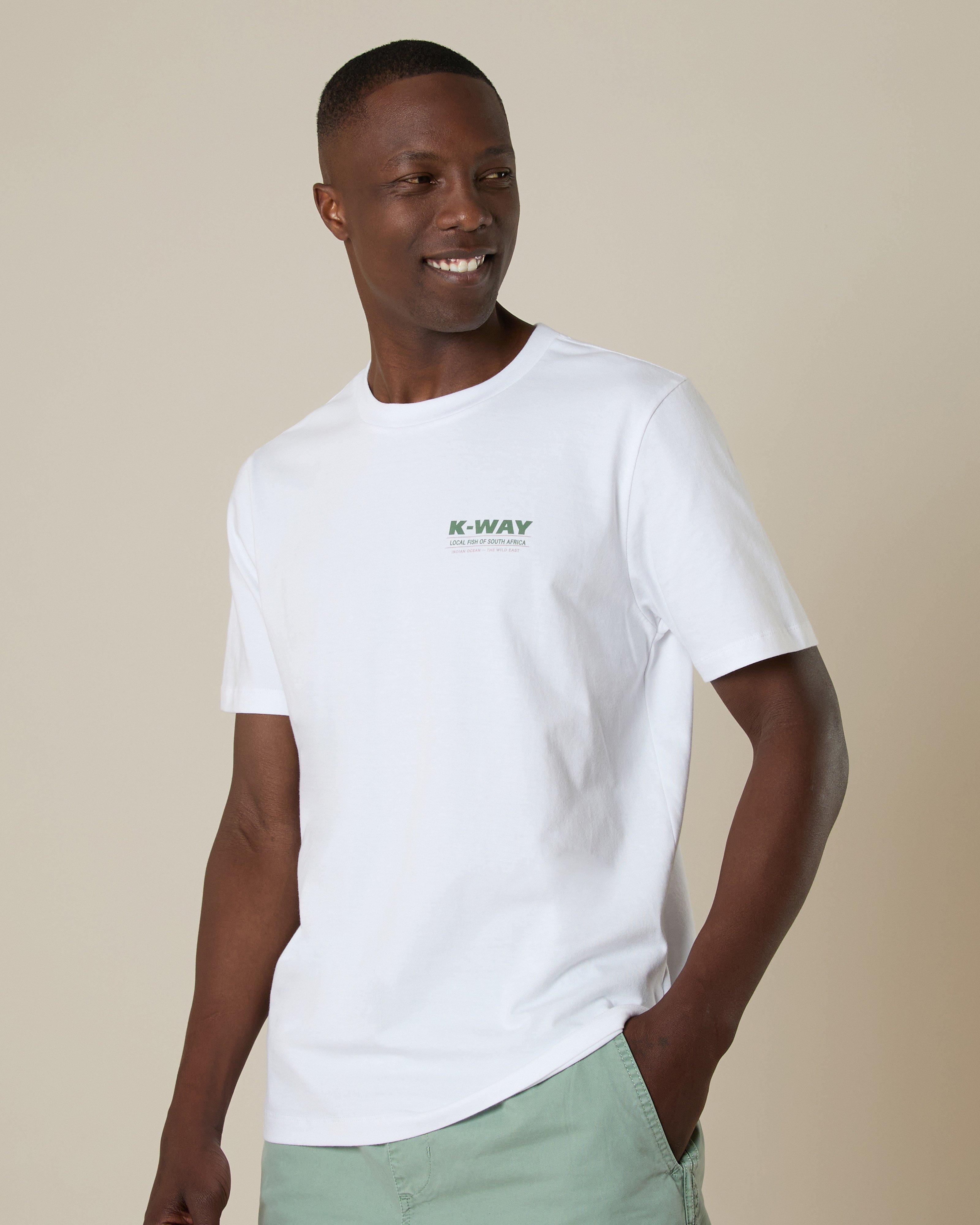 K-Way Elements Men's Local Fish T-Shirt -  Milk