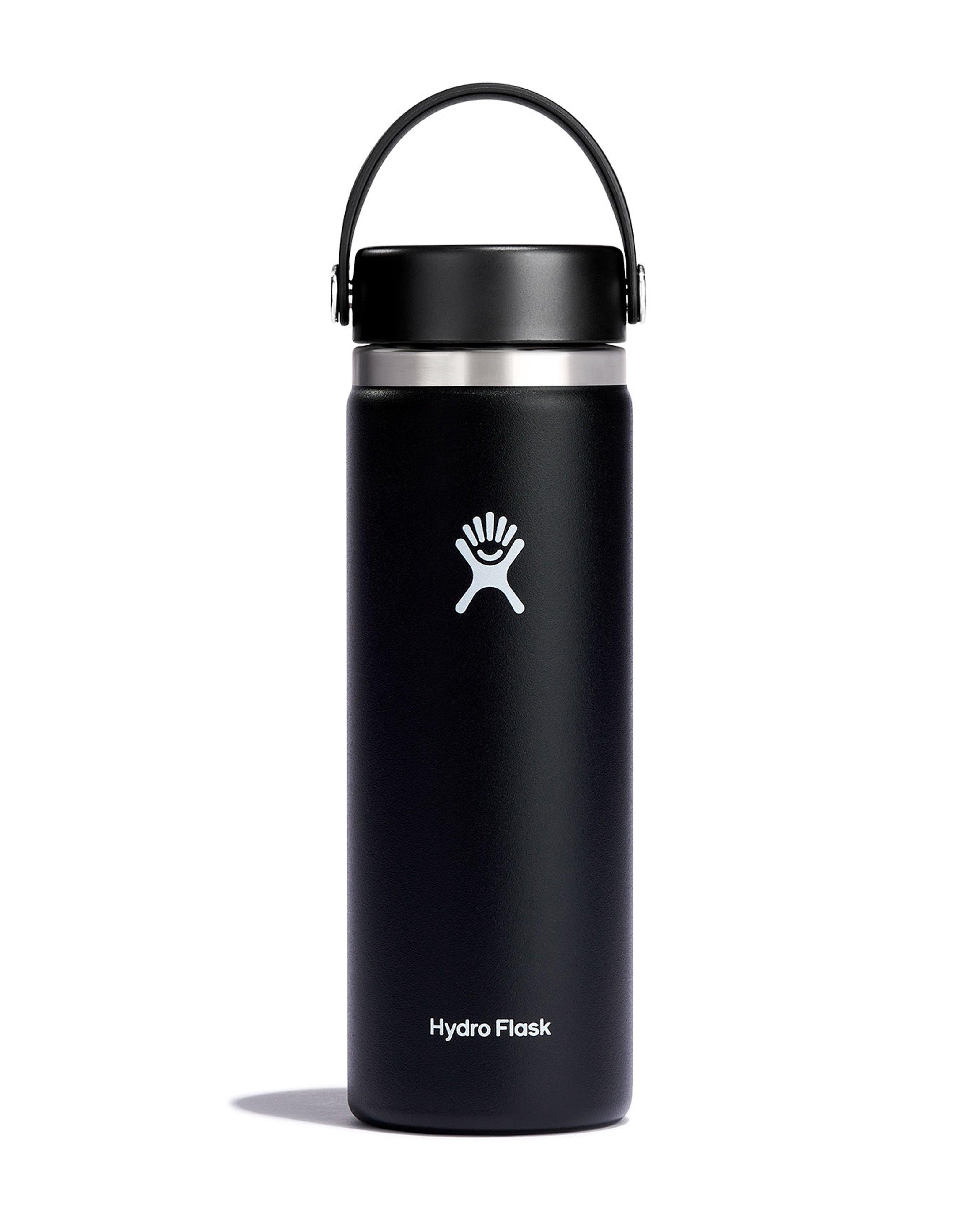 Hydro Flask 591ml Wide Mouth Bottle With Flex Cap -  Black