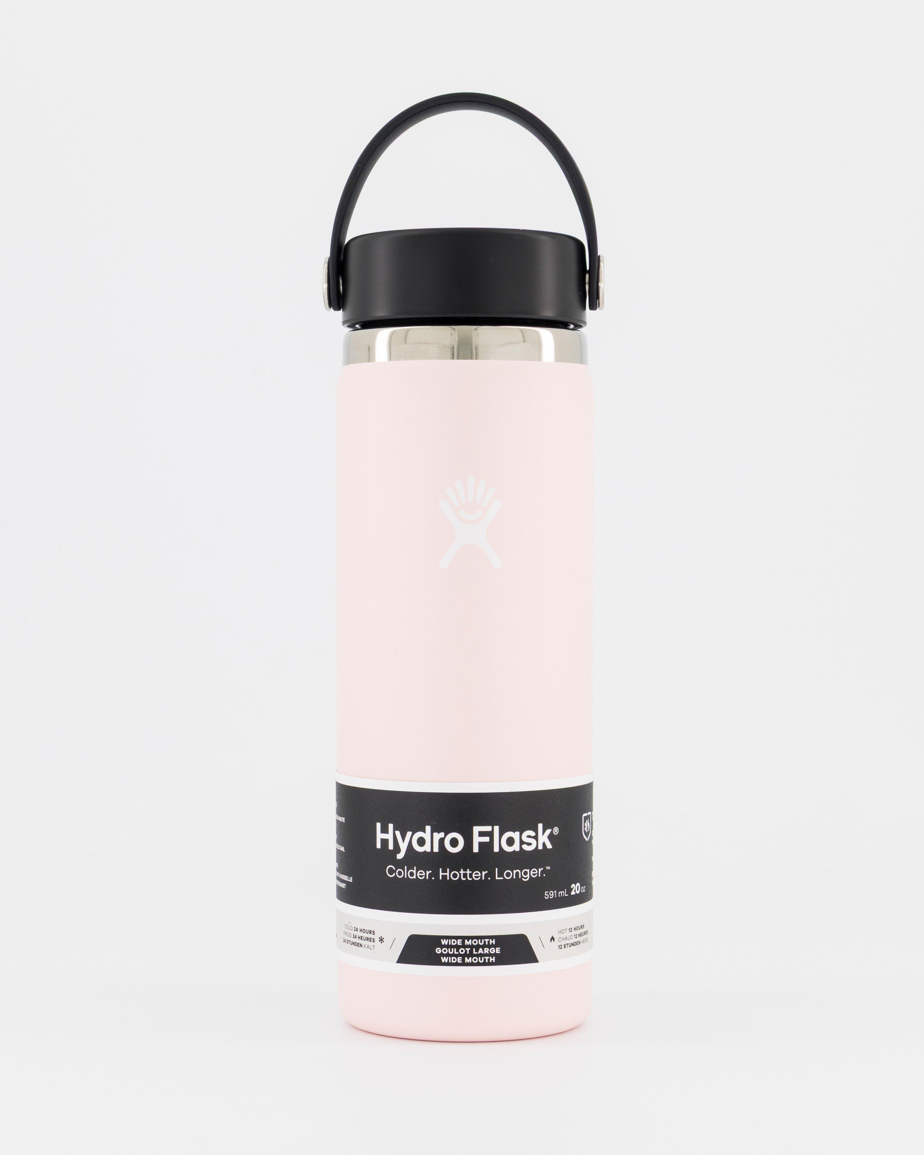 Hydro Flask 591ml Wide Mouth Bottle With Flex Cap -  Light Pink