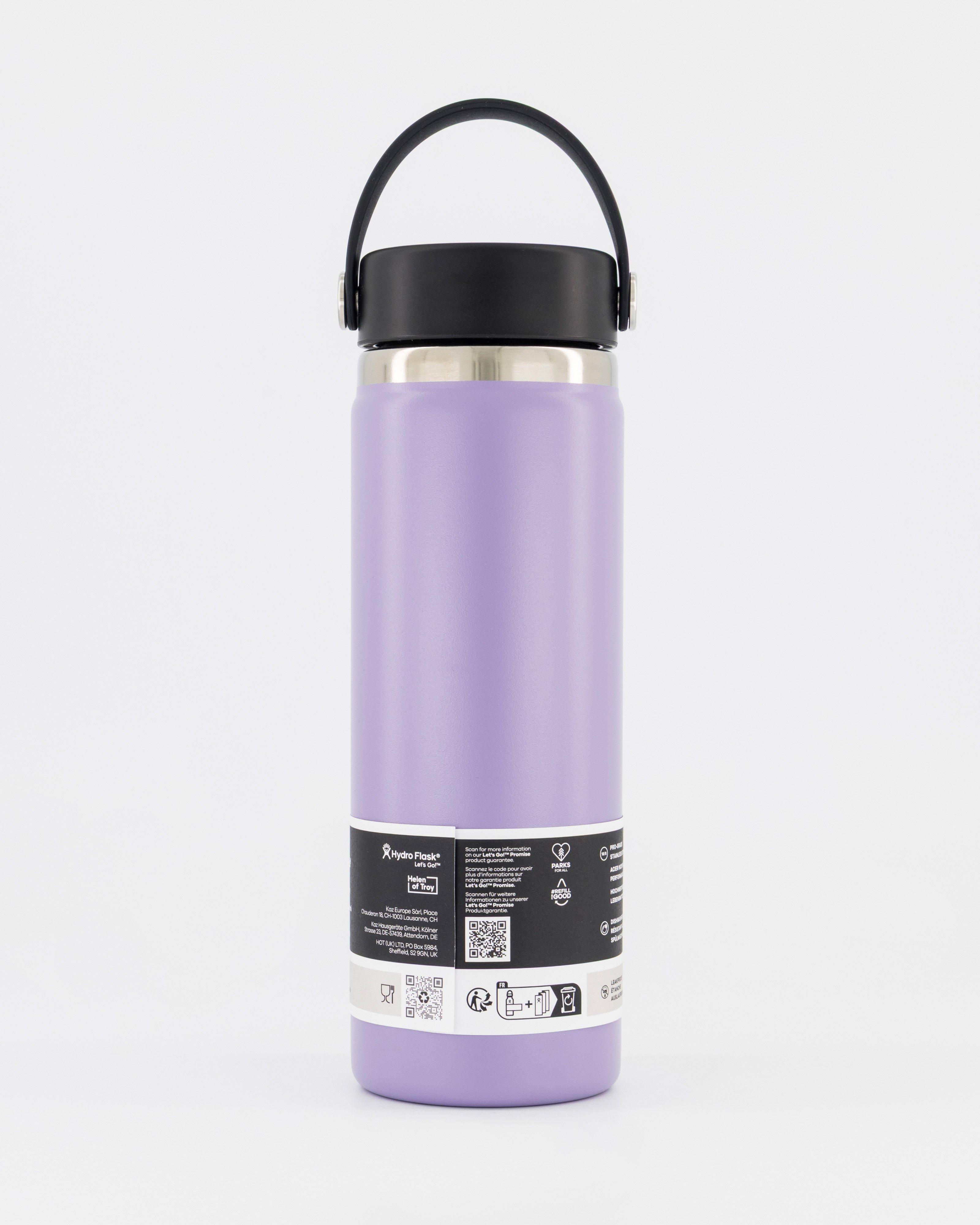 Hydro Flask 591ml Wide Mouth Bottle With Flex Cap -  Purple