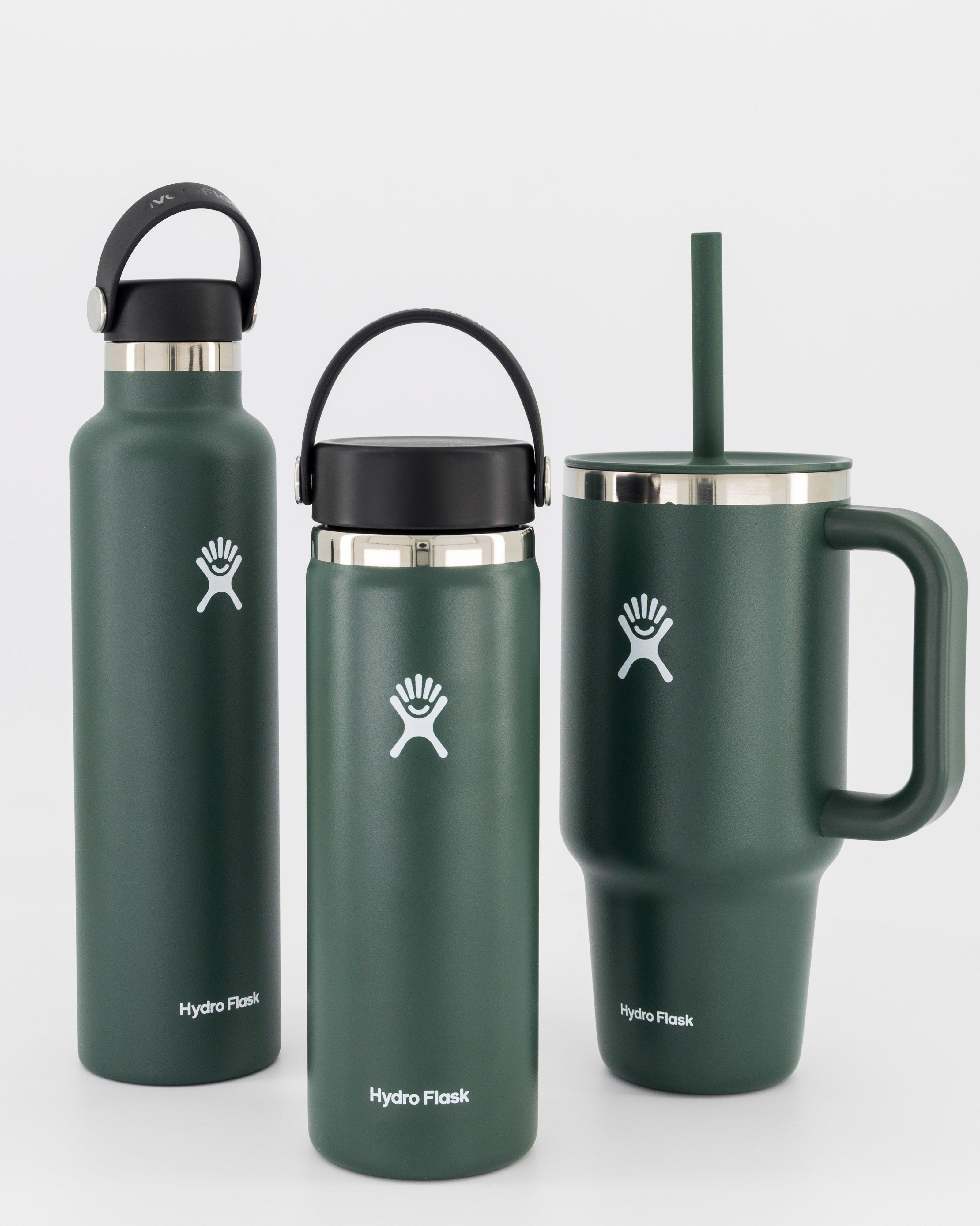 Hydro Flask 591ml Wide Mouth Bottle With Flex Cap -  Dark Green