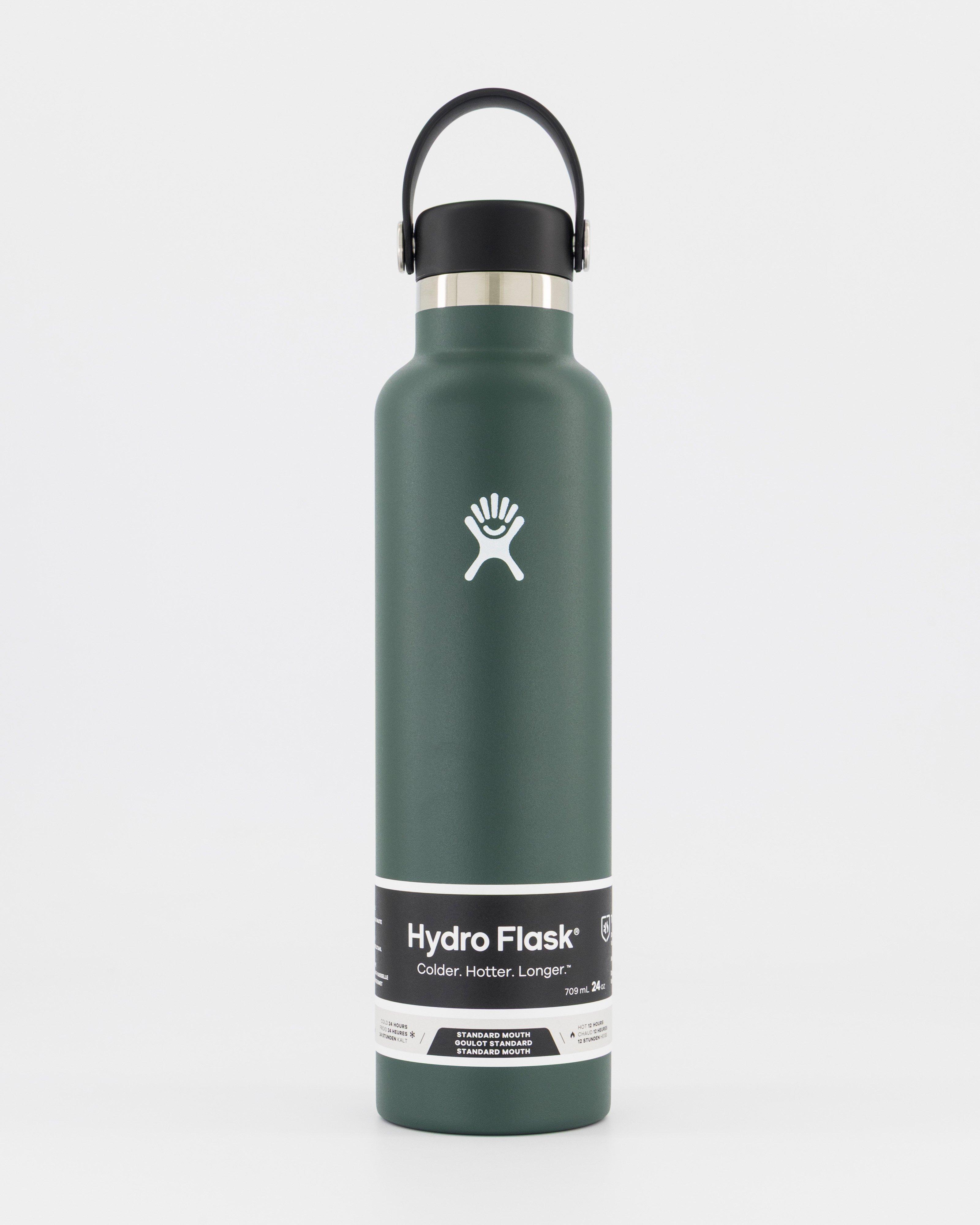 Hydro Flask 709ml Standard Mouth Bottle with Flex Cap -  Dark Green