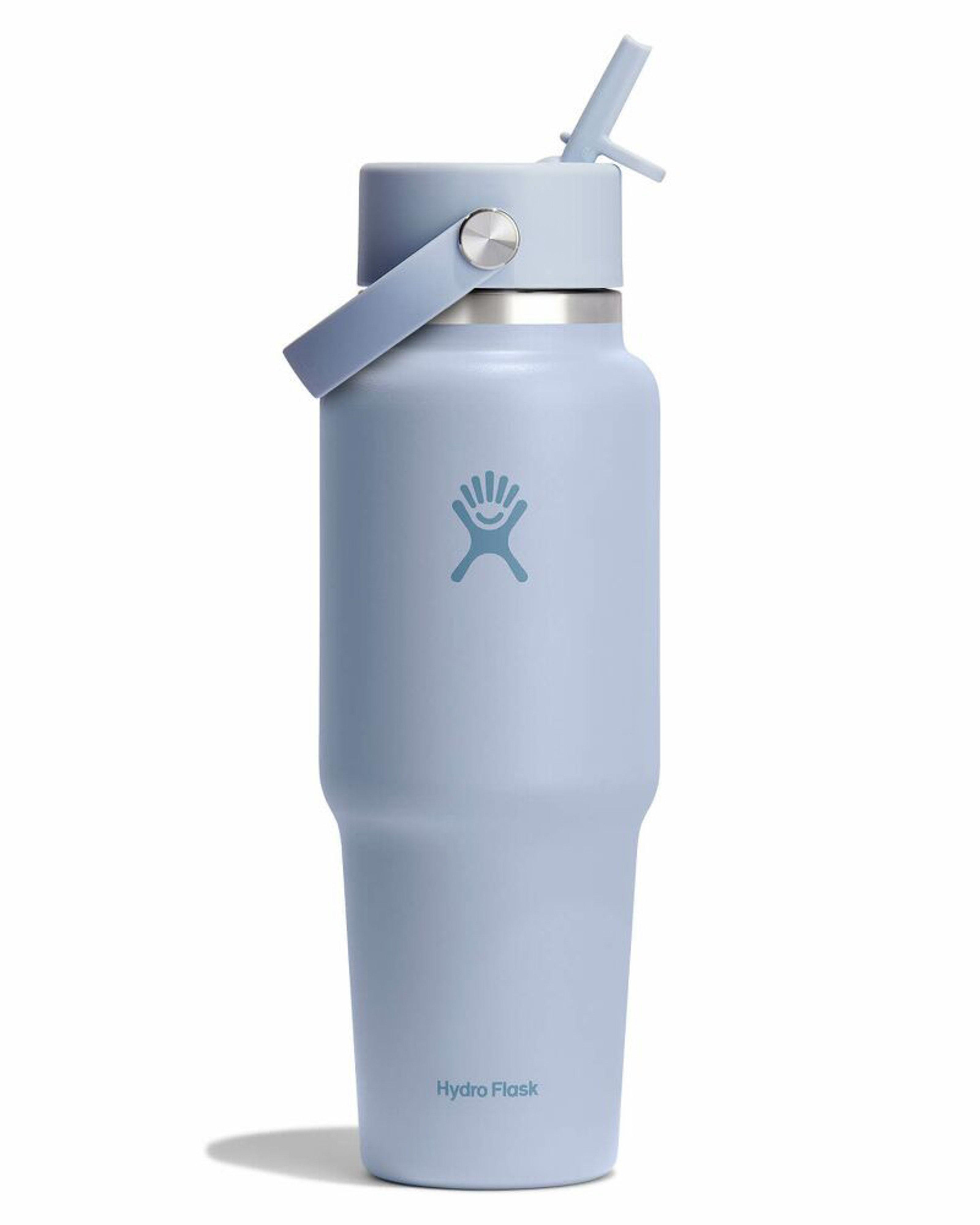 Hydro Flask 946ml Travel Bottle With Flex Straw -  Light Blue