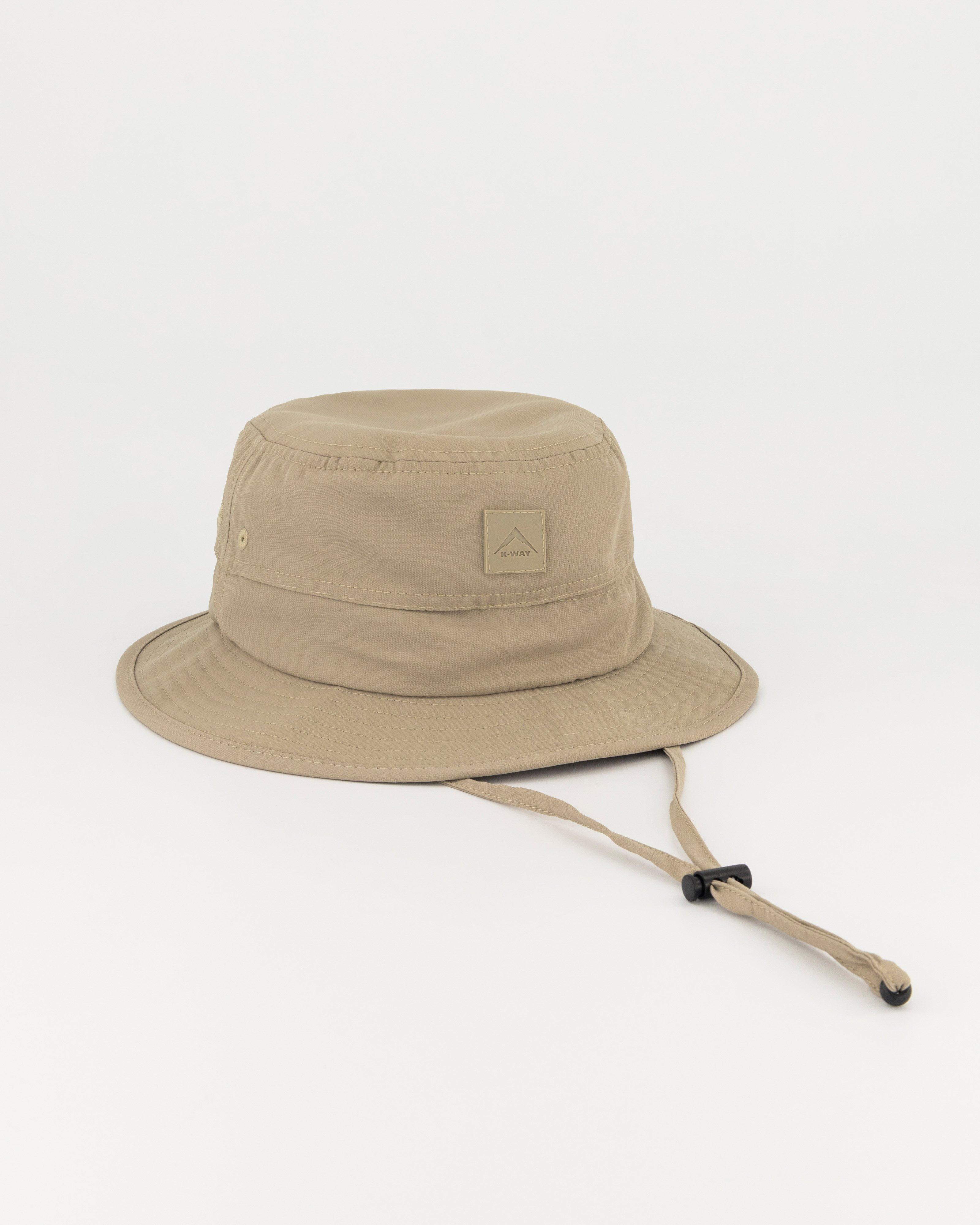 K-Way Men’s Ridge Short Brim Hat -  Light Khaki