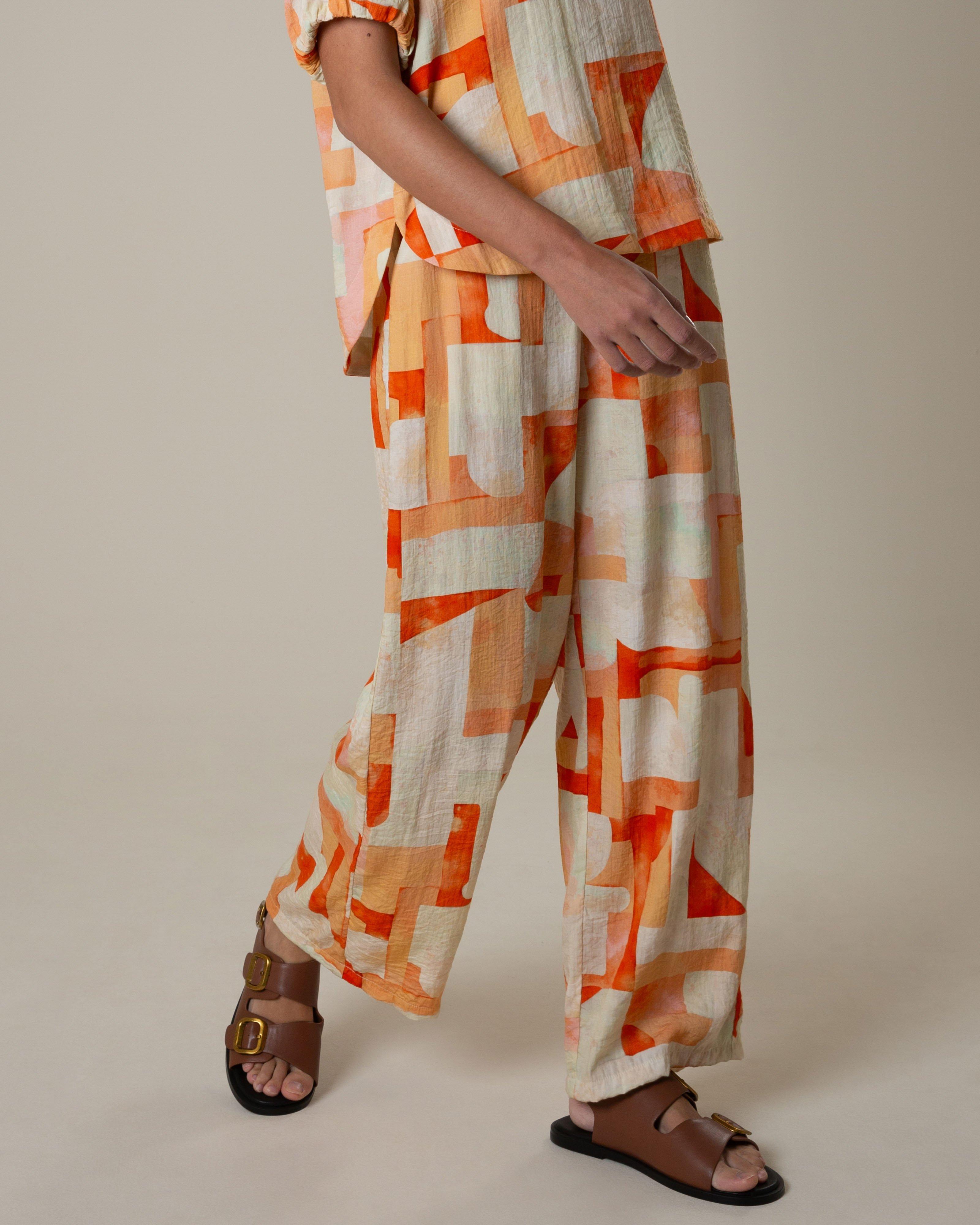Rare Earth Women's Printed Pants -  Coral