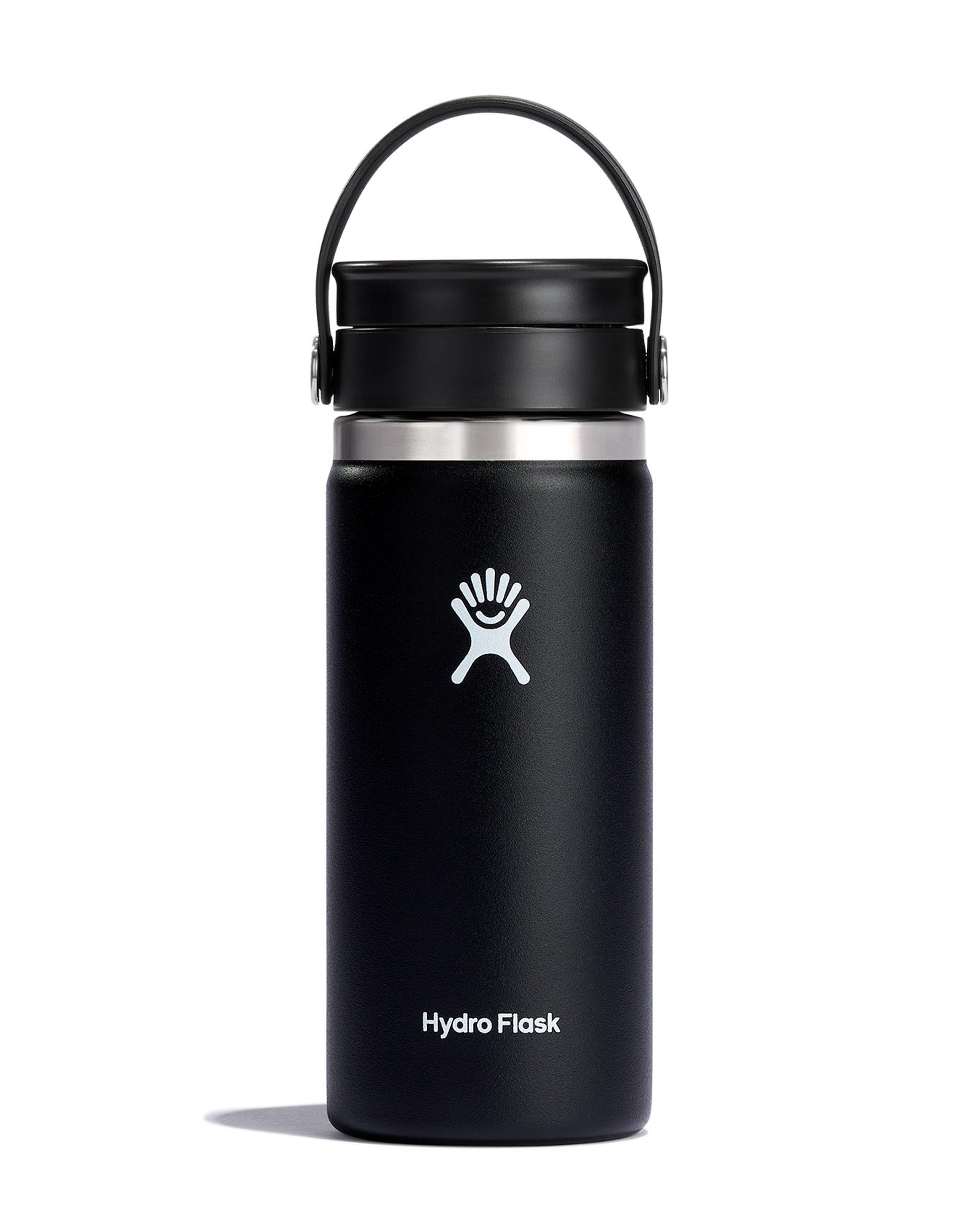 Hydro Flask 473ml Wide Mouth Flex Sip Large Coffee Tumbler  -  Black