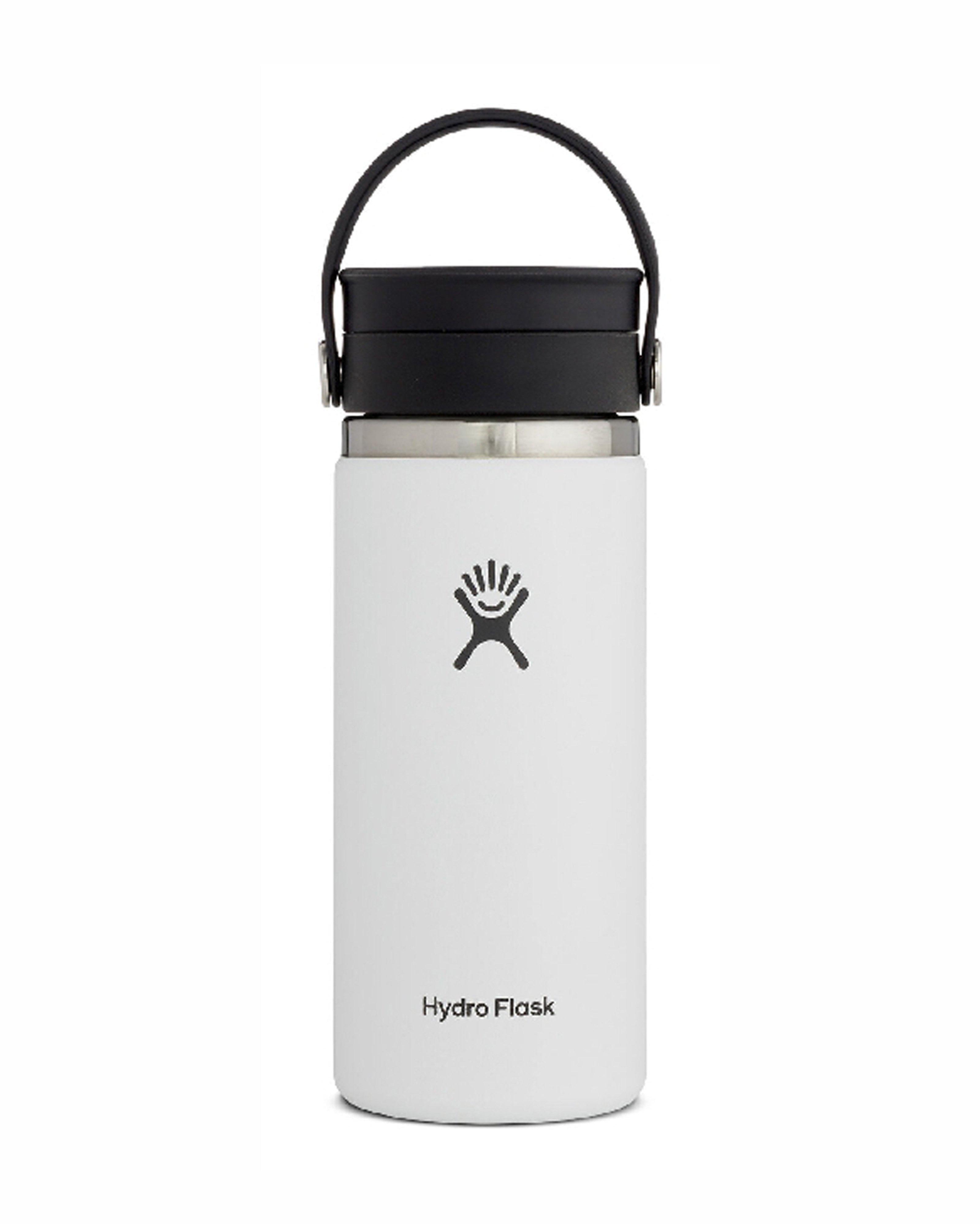 Hydro Flask 473ml Wide Mouth Flex Sip Large Coffee Tumbler  -  White