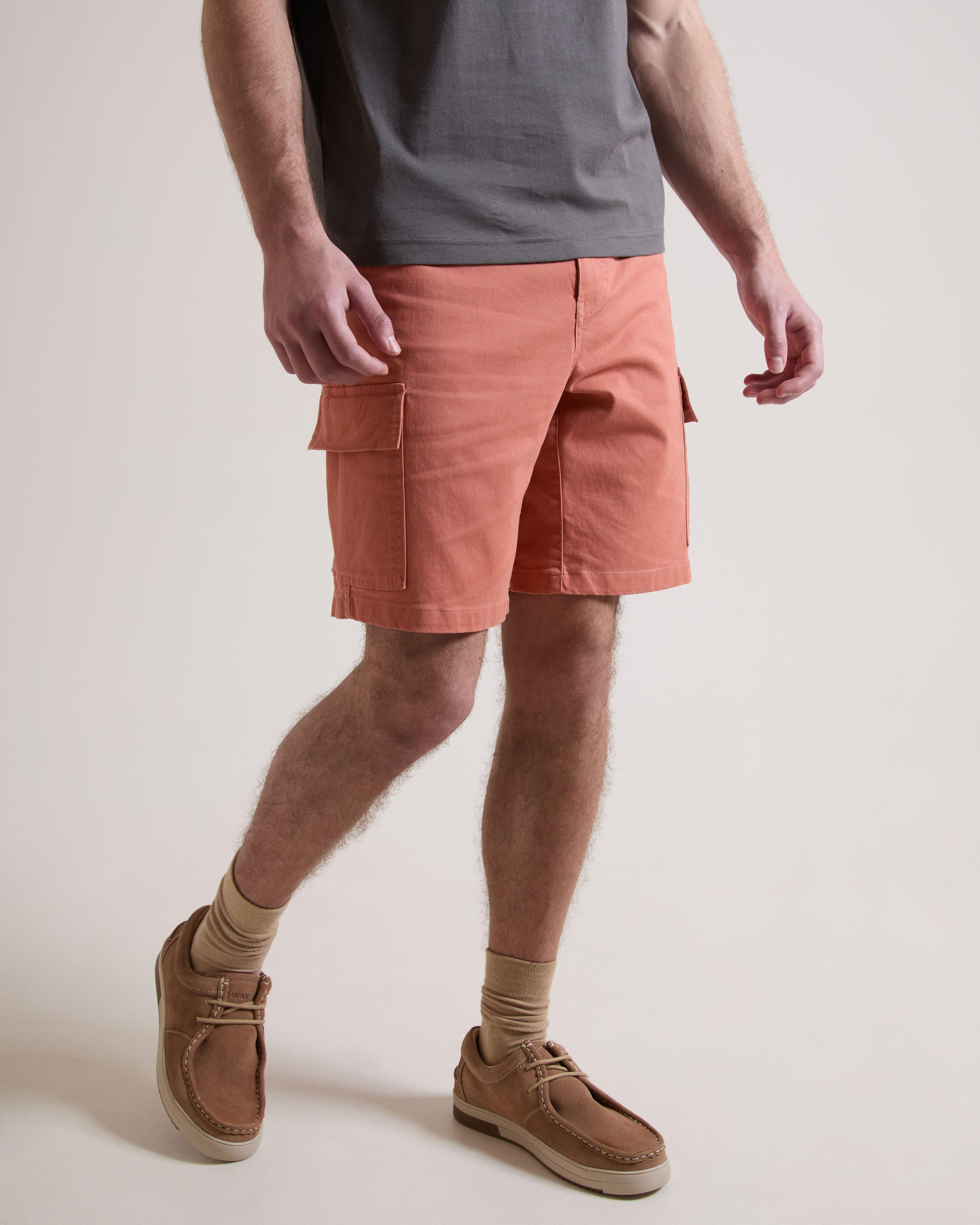 K-Way Elements Men's Reggie Pull on Cargo Shorts -  Rust