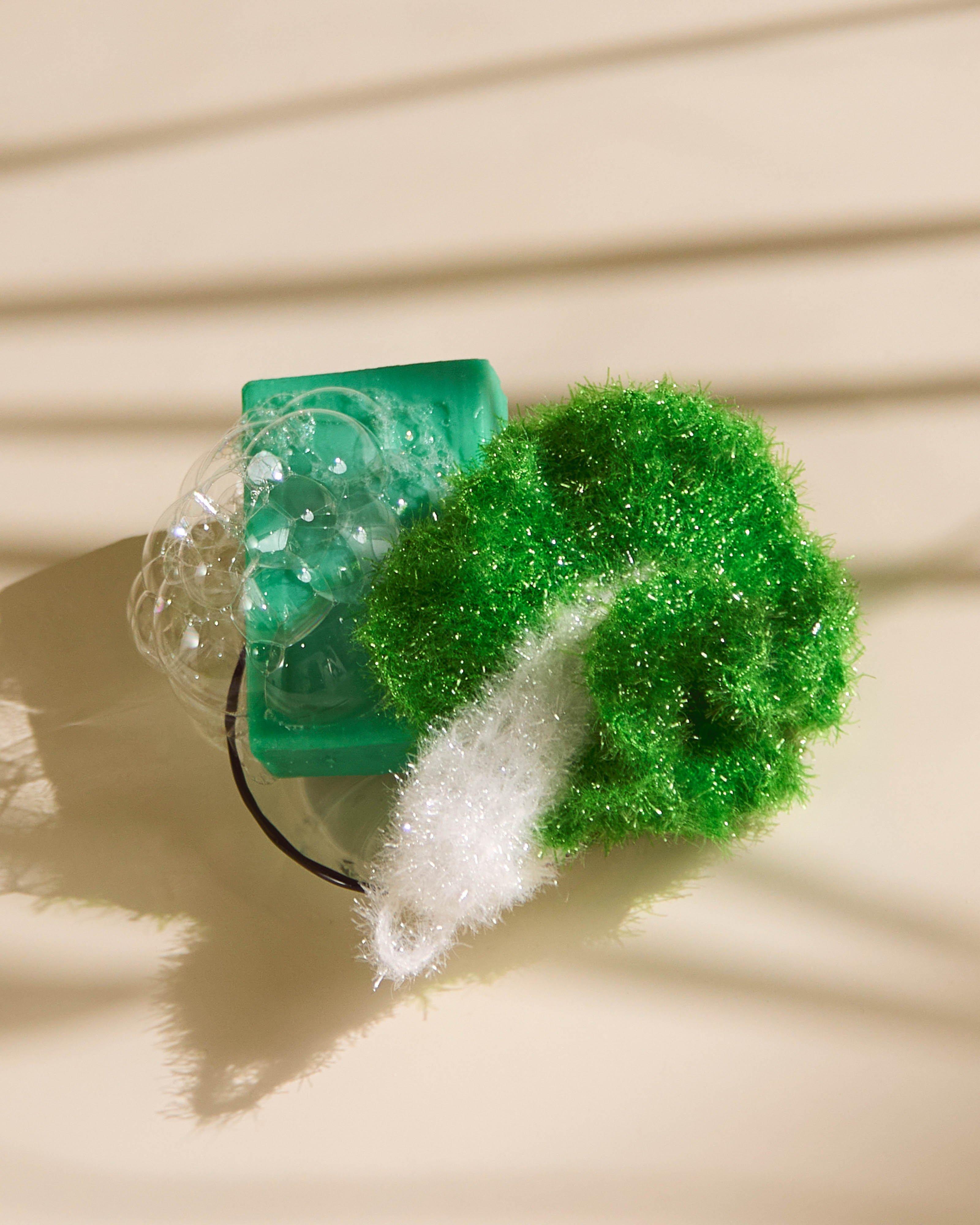  Spinach Pot Scrubber -  Green