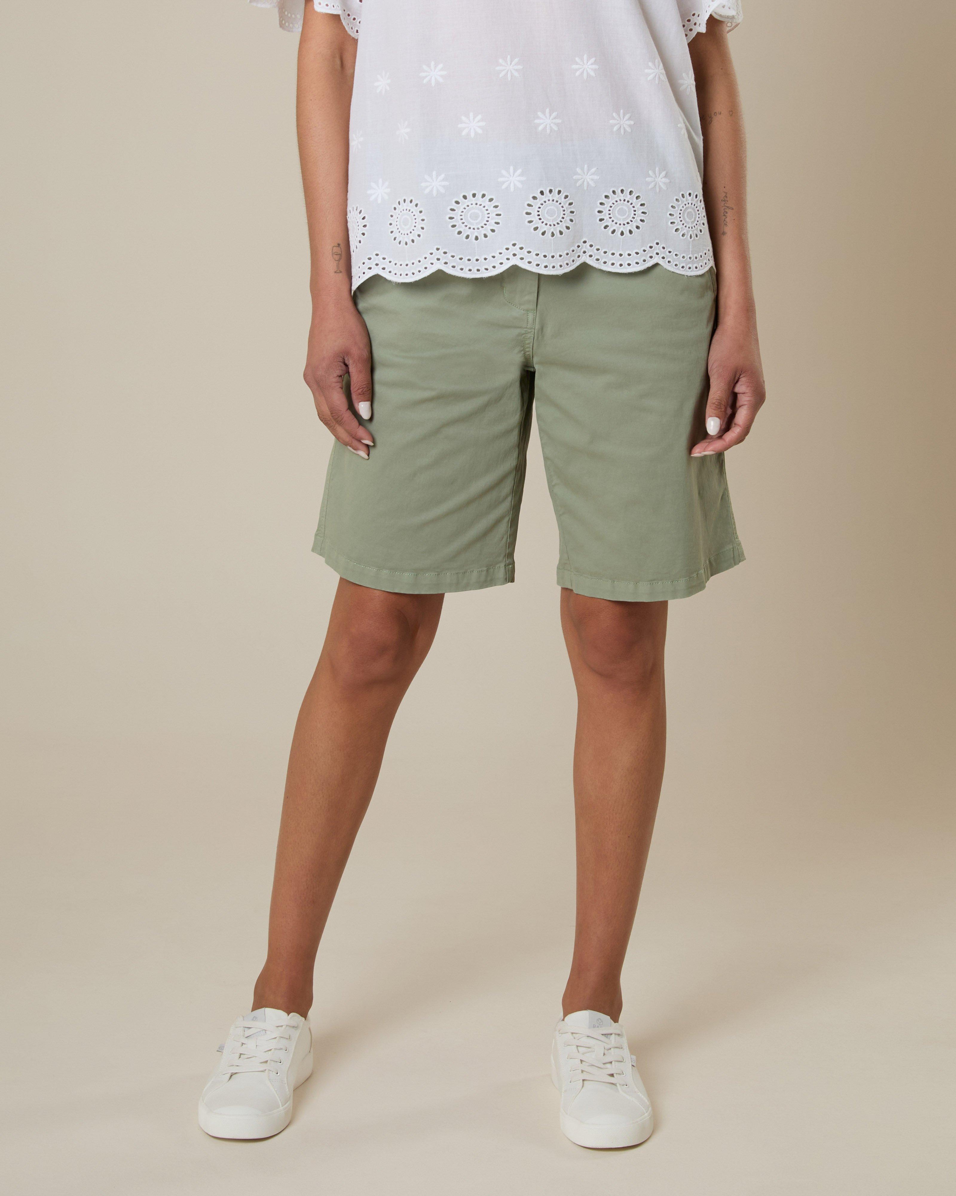 Rare Earth Women's Harriet Chino Shorts -  Sage