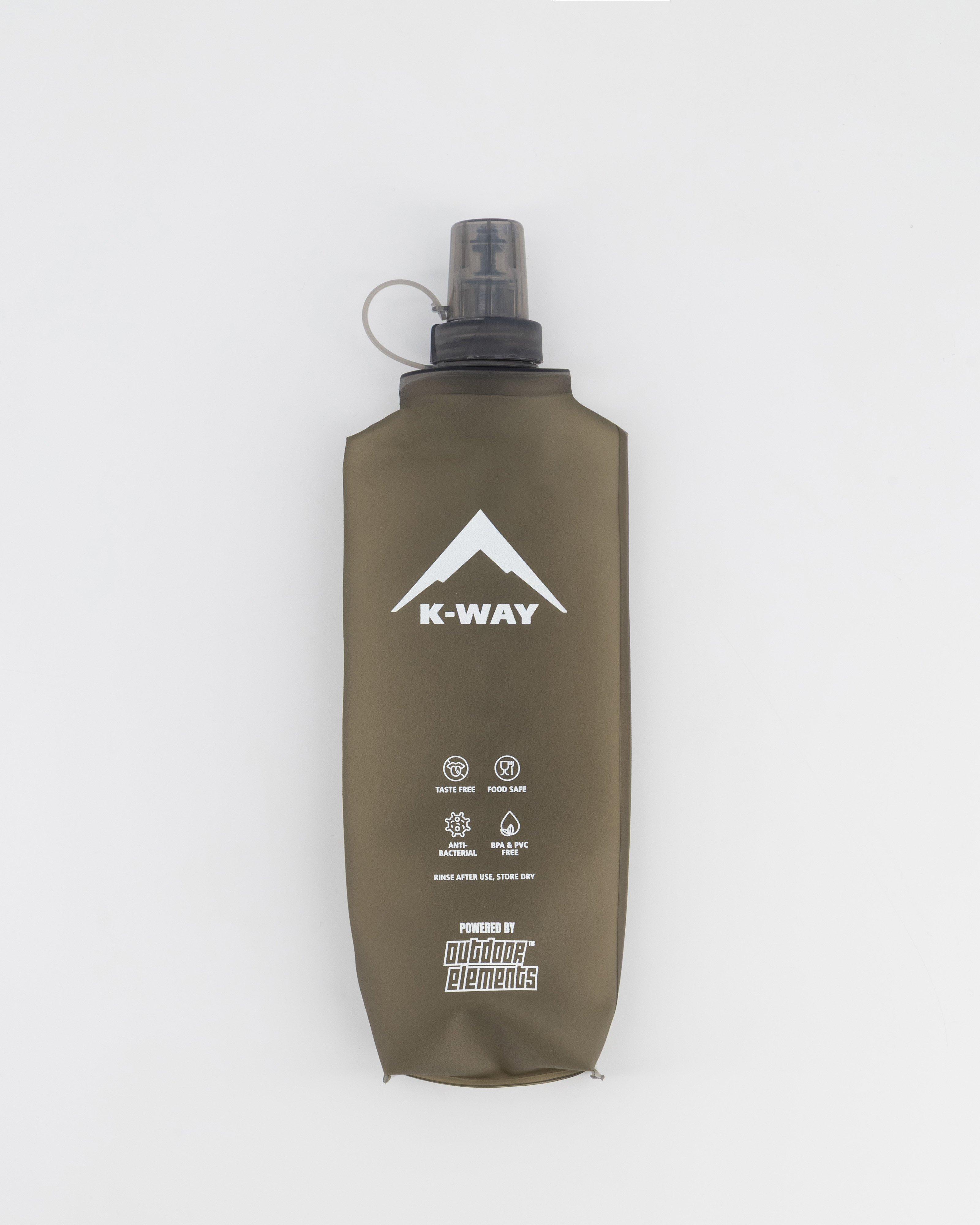  K-Way Quick Stow Soft Flask 500ml  -  Charcoal