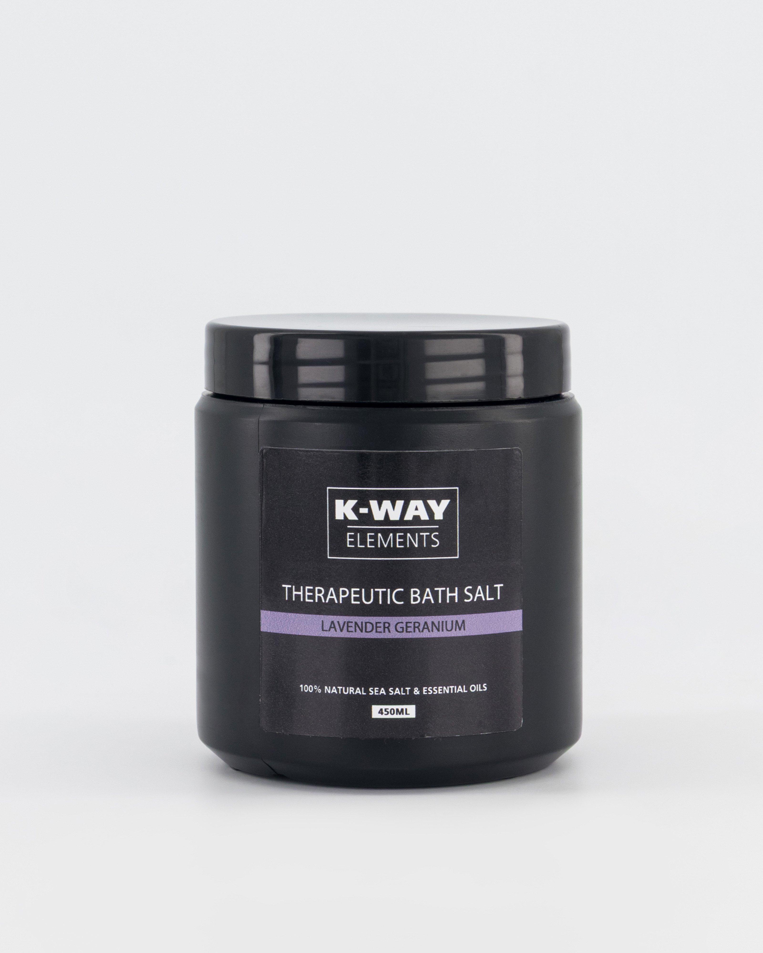 K-Way Elements 450g Therapeutic Lavender & Geranium Bath Salts -  Lavender