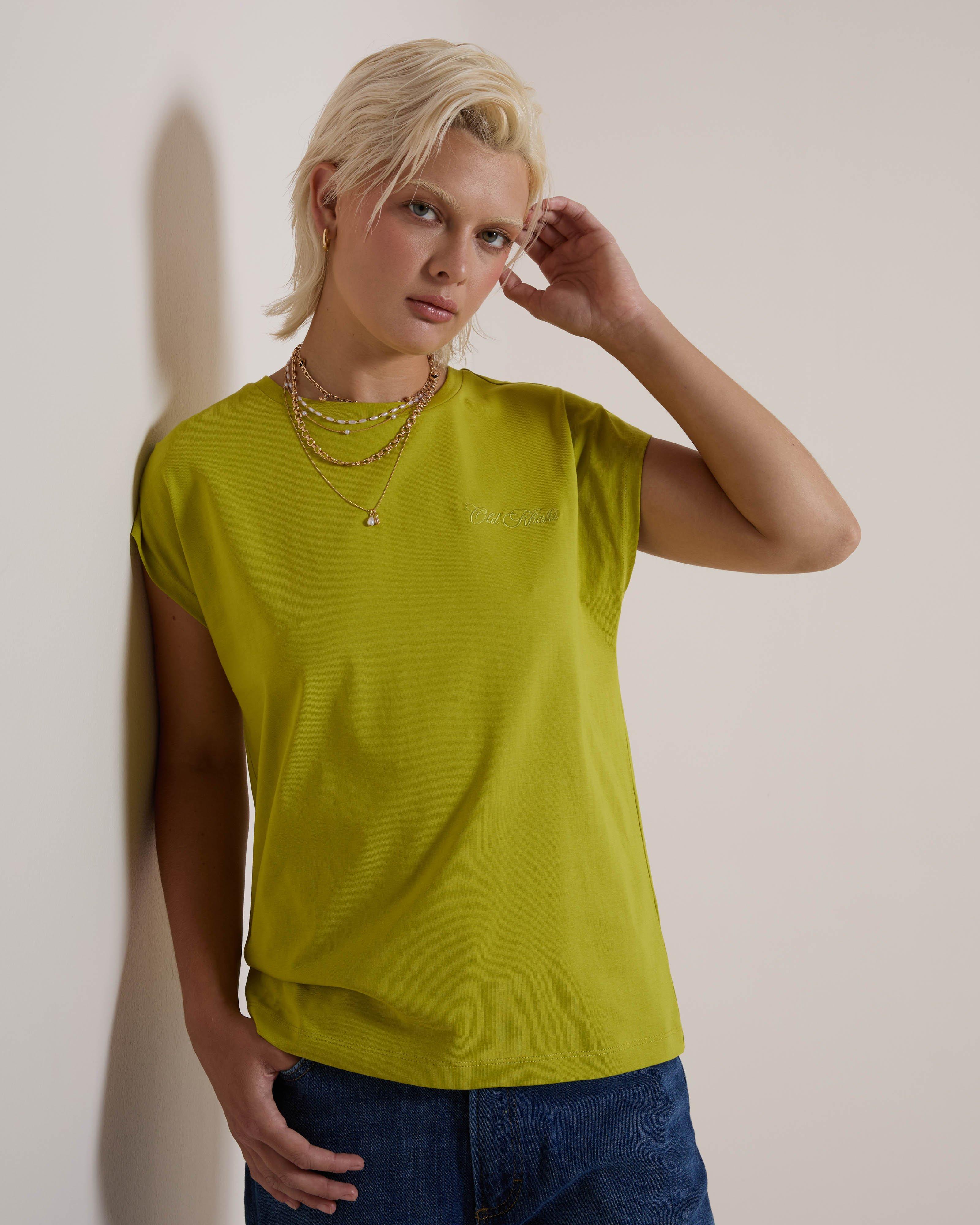 Women's Thembi Muscle T-Shirt | Old Khaki