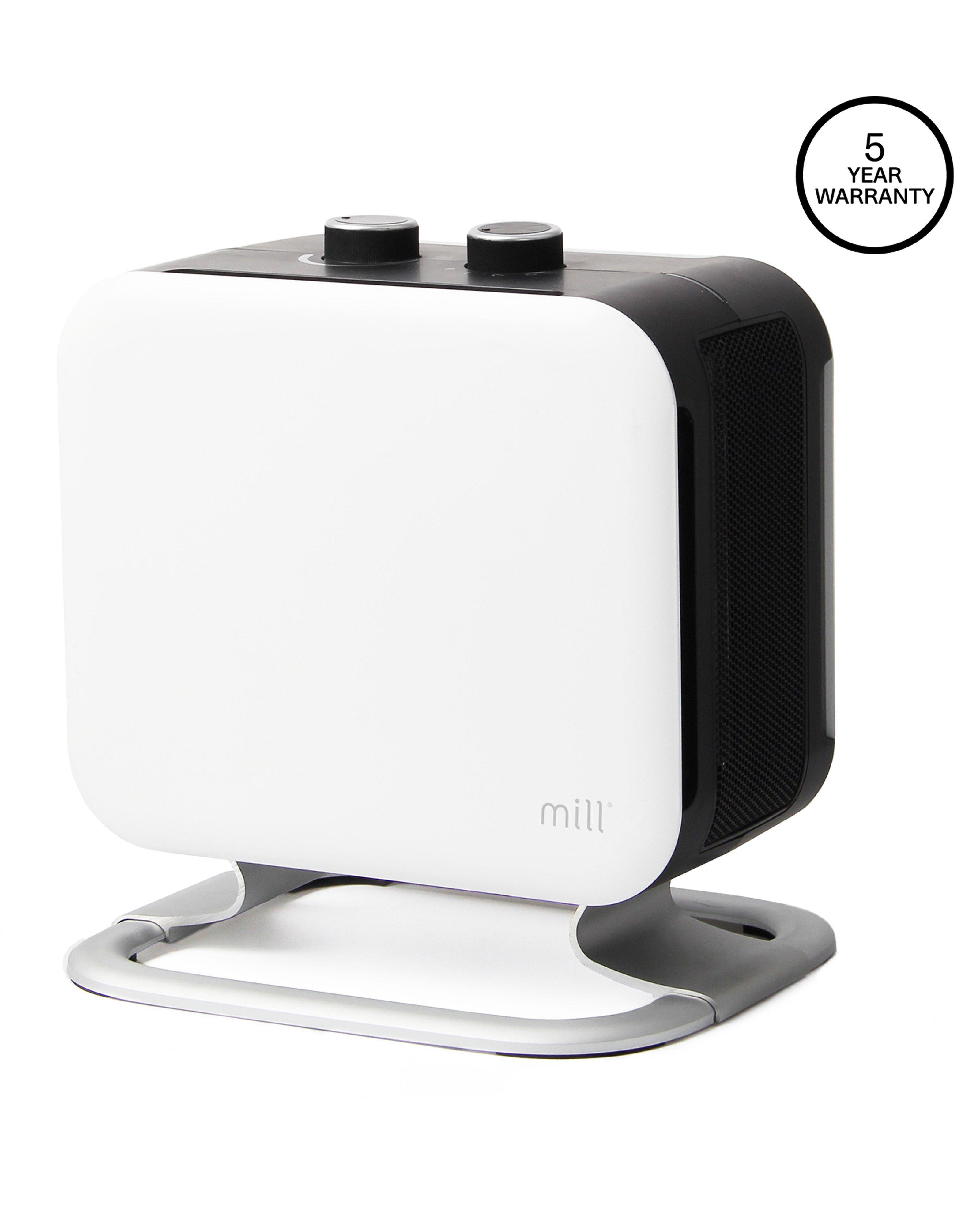 Mill Compact PTC Fan Heater -  Black